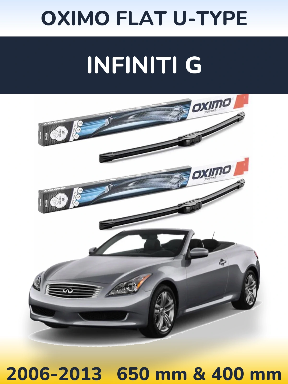 Torkarblad Oximo Flat U-type för Infiniti G