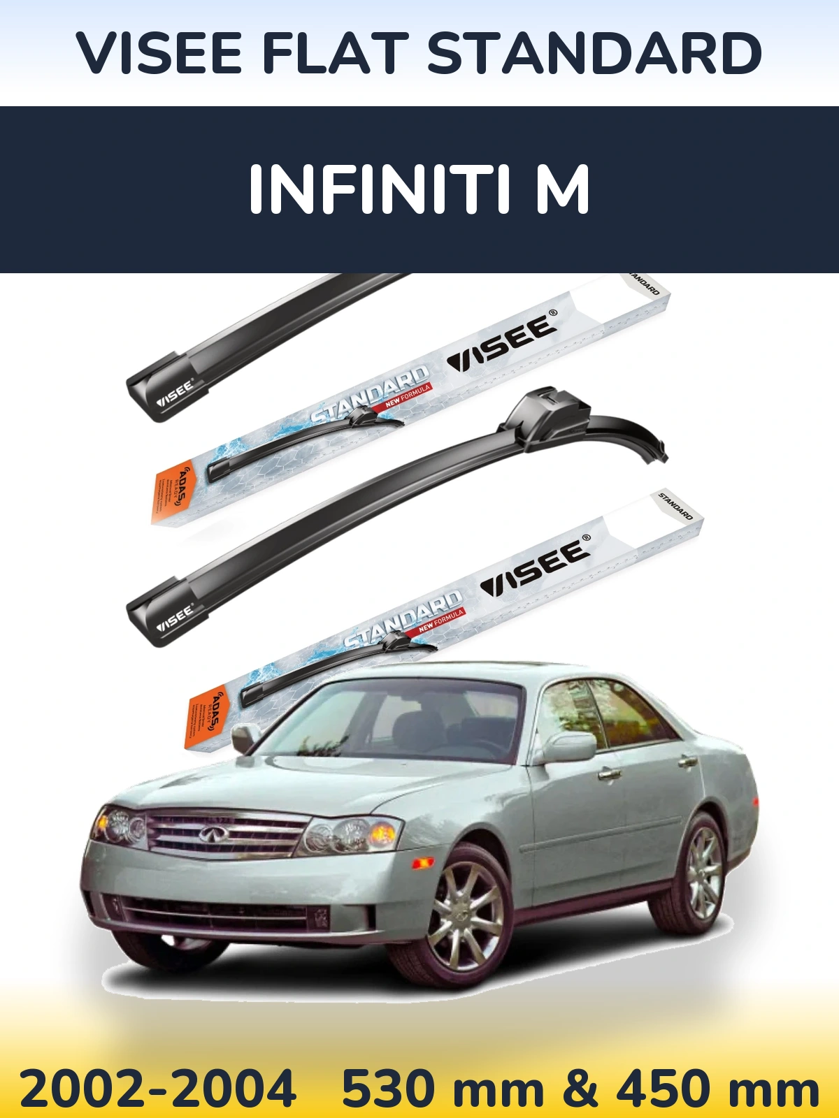 Torkarblad VISEE FLAT STANDARD för Infiniti M