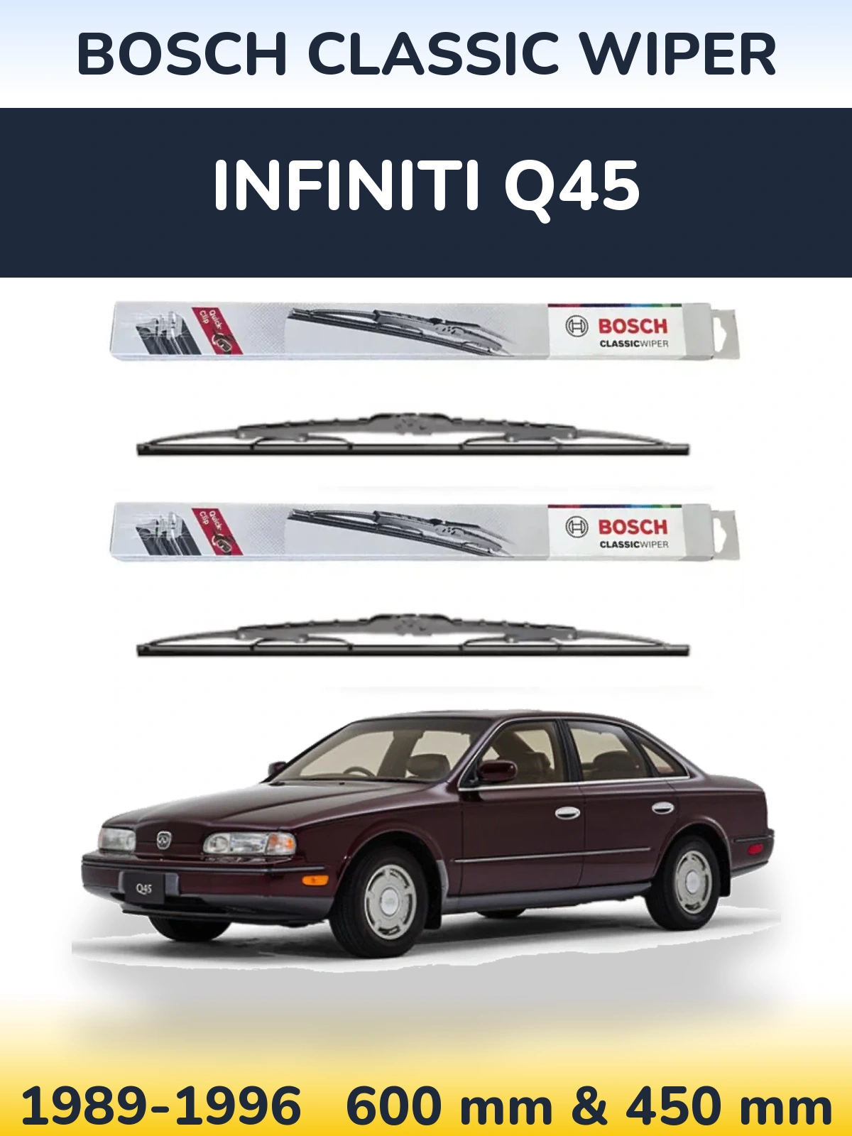 Torkarblad BOSCH Classic Wiper för Infiniti Q45