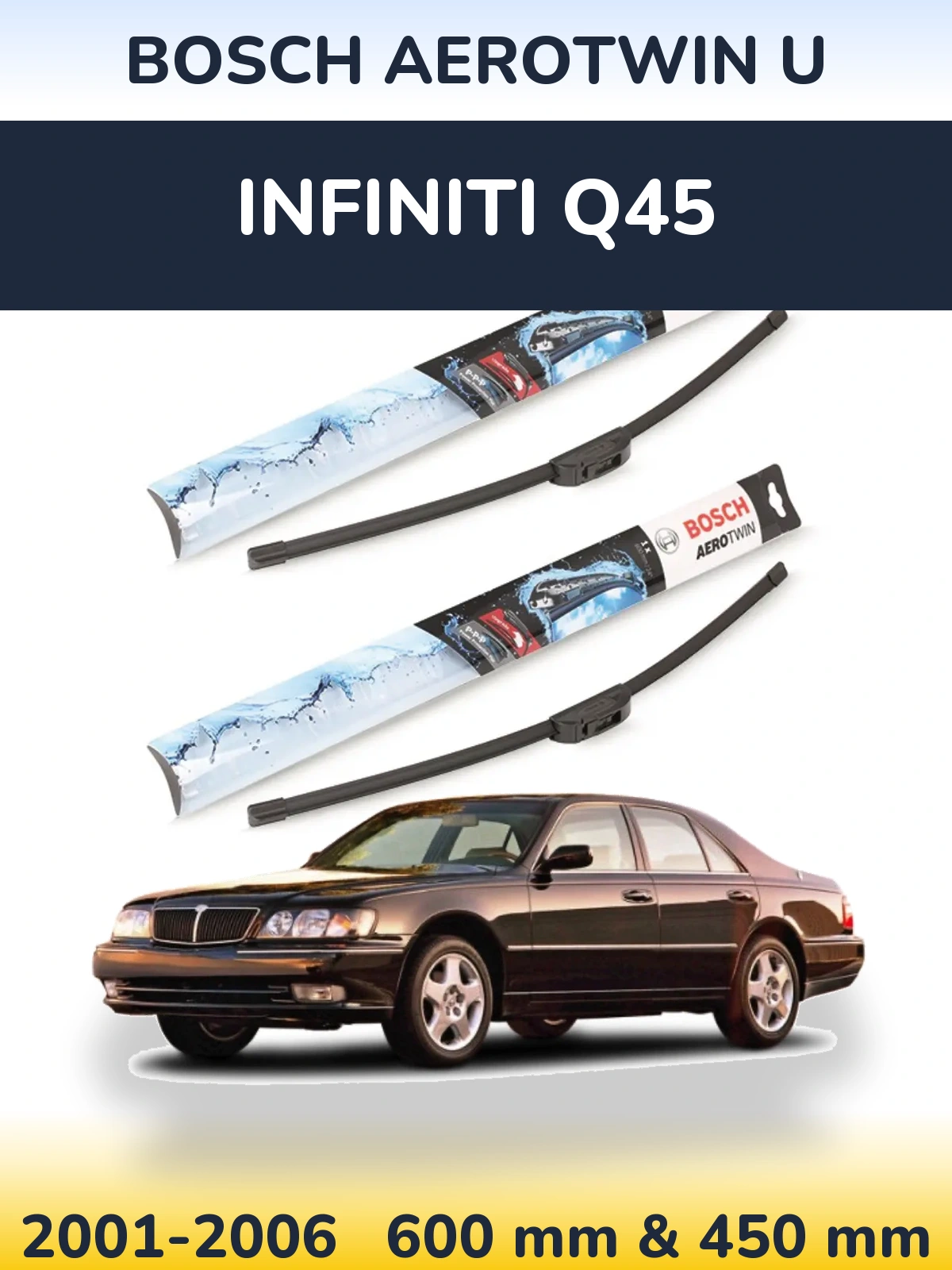 Torkarblad BOSCH AeroTwin U för Infiniti Q45