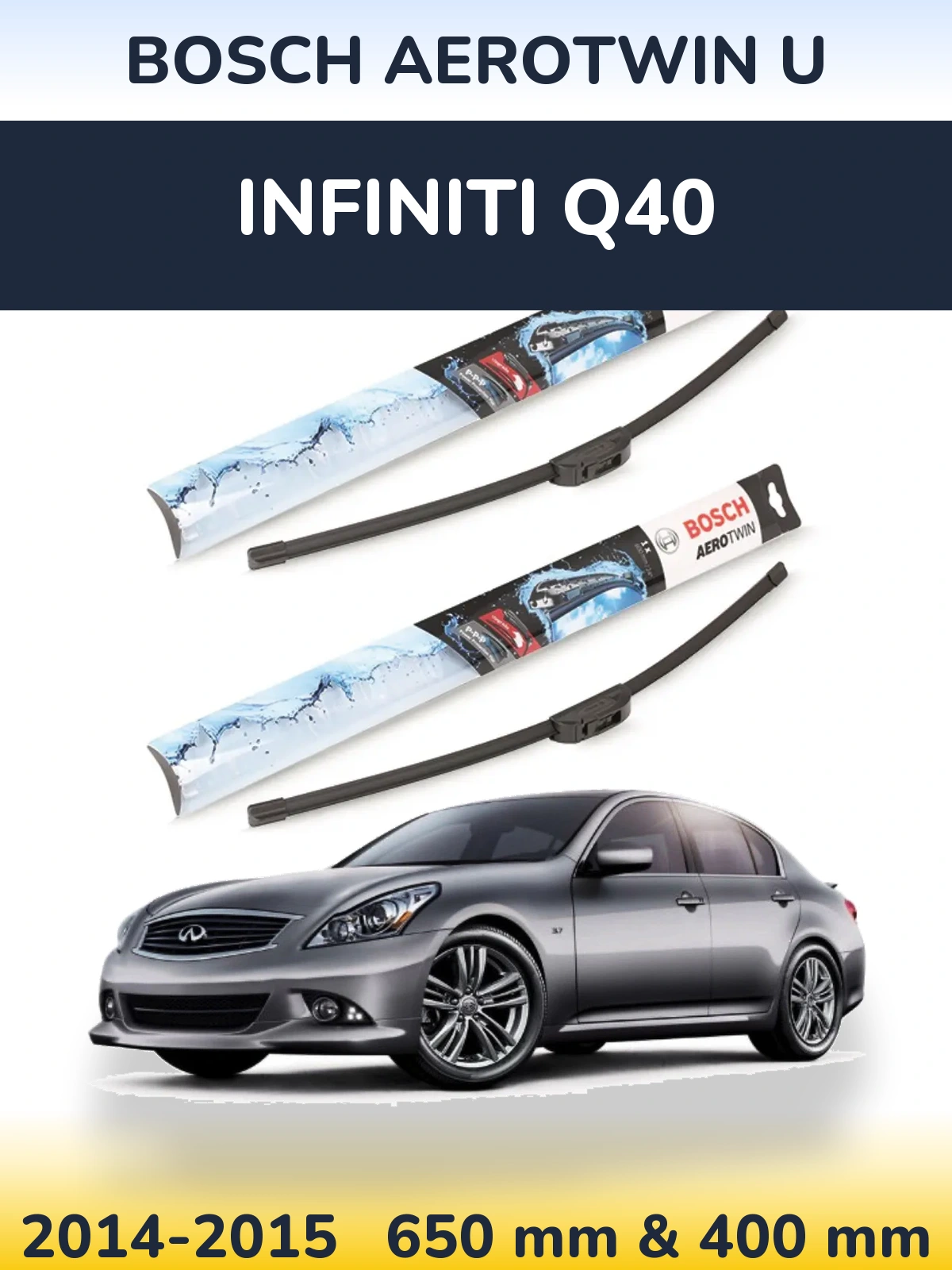 Torkarblad BOSCH AeroTwin U för Infiniti Q40