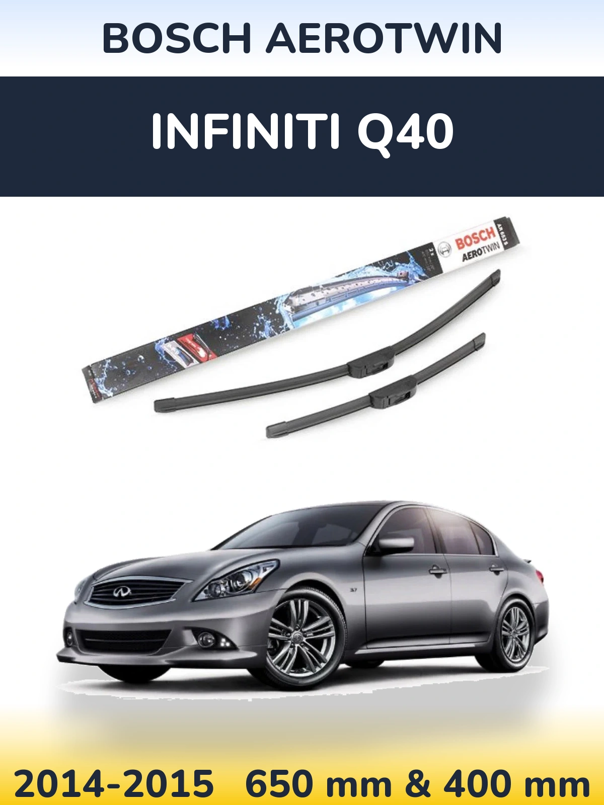 Torkarblad BOSCH AeroTwin för Infiniti Q40