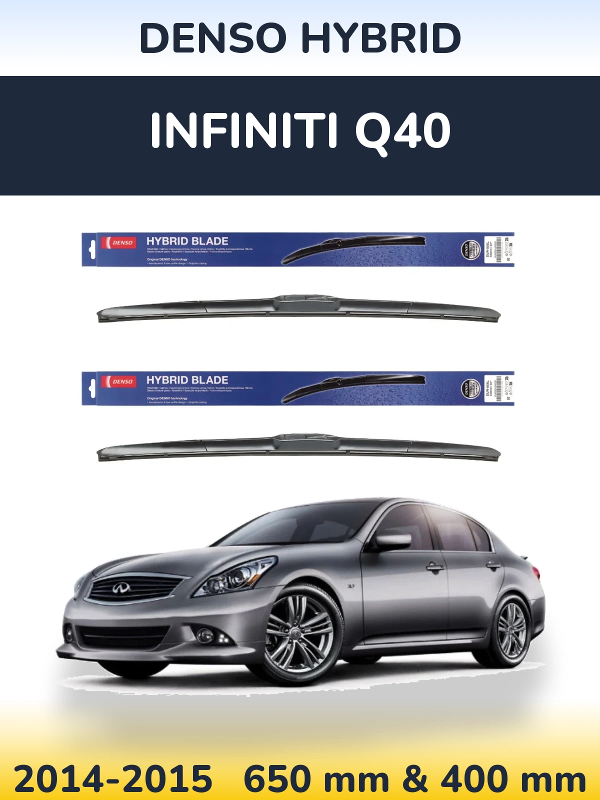 Torkarblad Denso Hybrid för Infiniti Q40