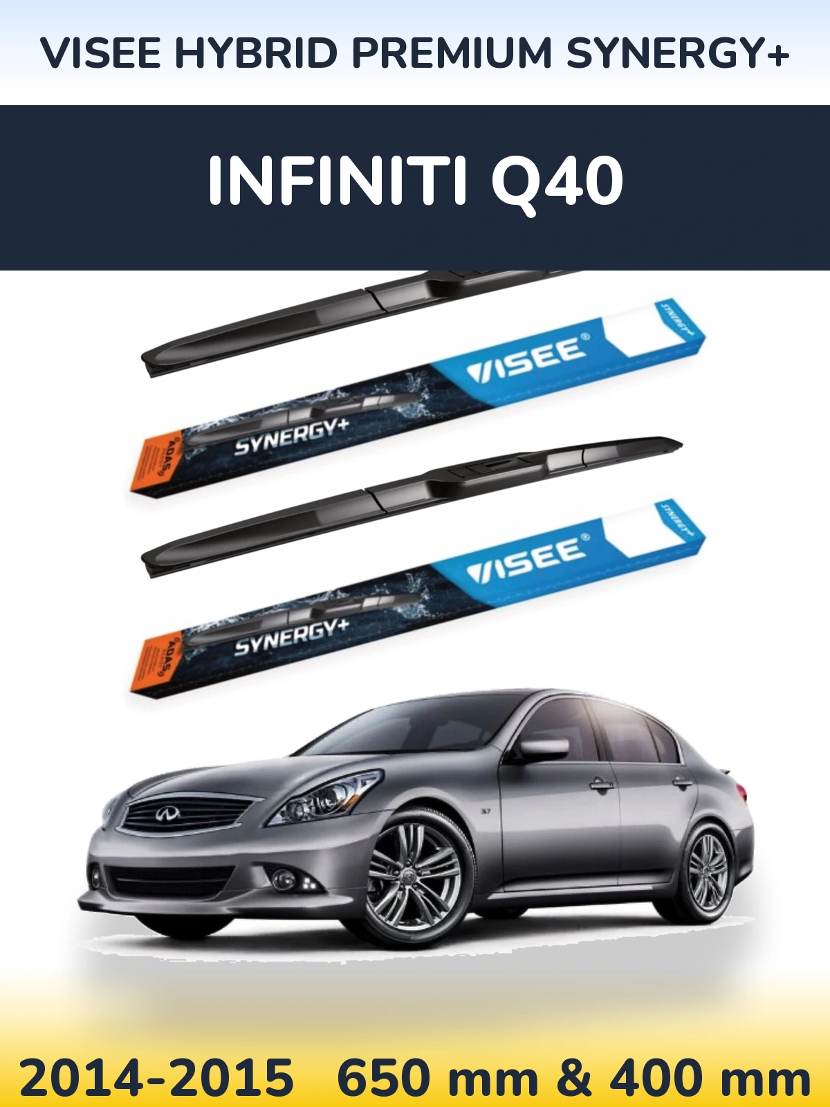 Torkarblad VISEE HYBRID PREMIUM SYNERGY+ för Infiniti Q40