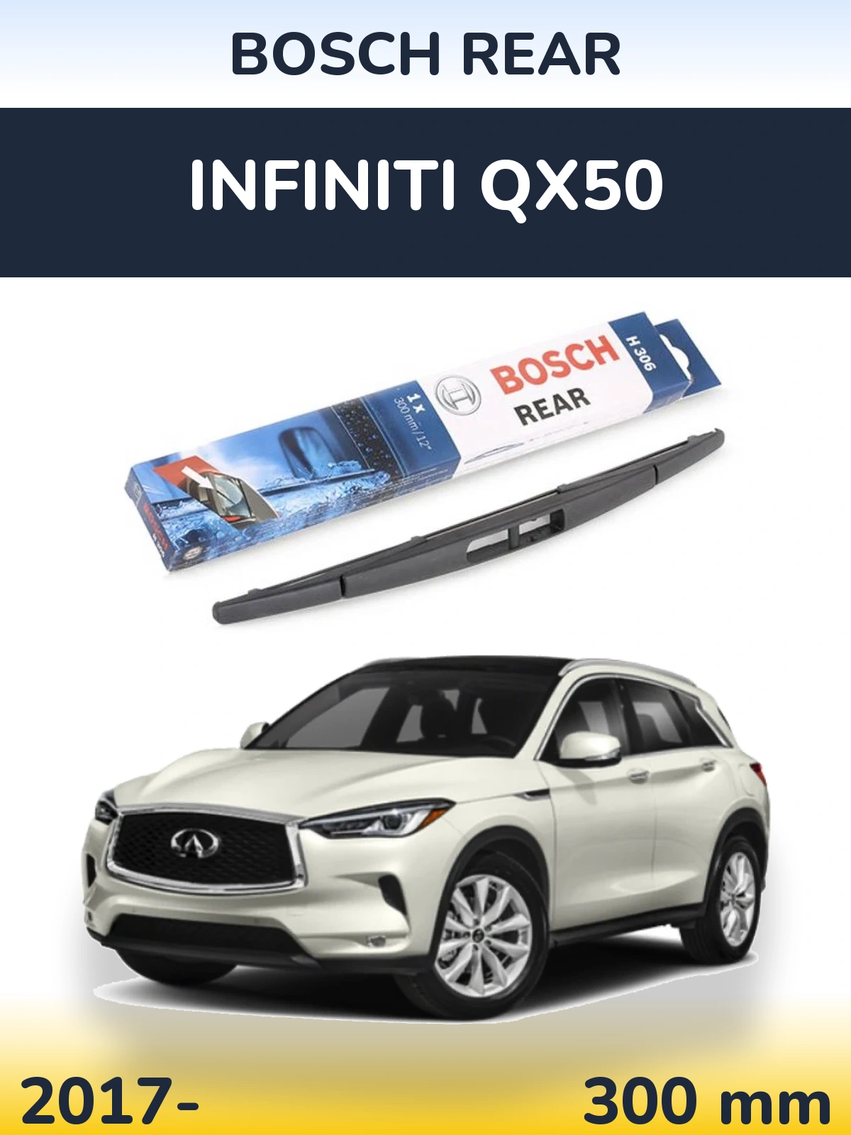 Torkarblad BOSCH Rear för Infiniti QX50
