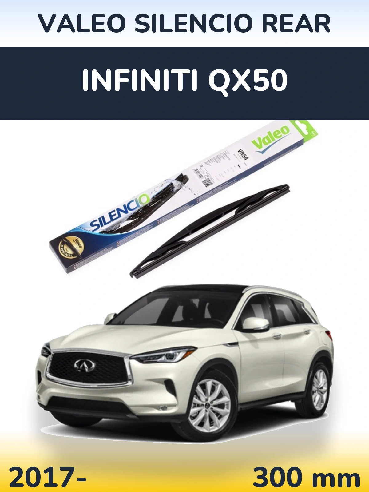 Torkarblad Valeo Silencio Rear för Infiniti QX50