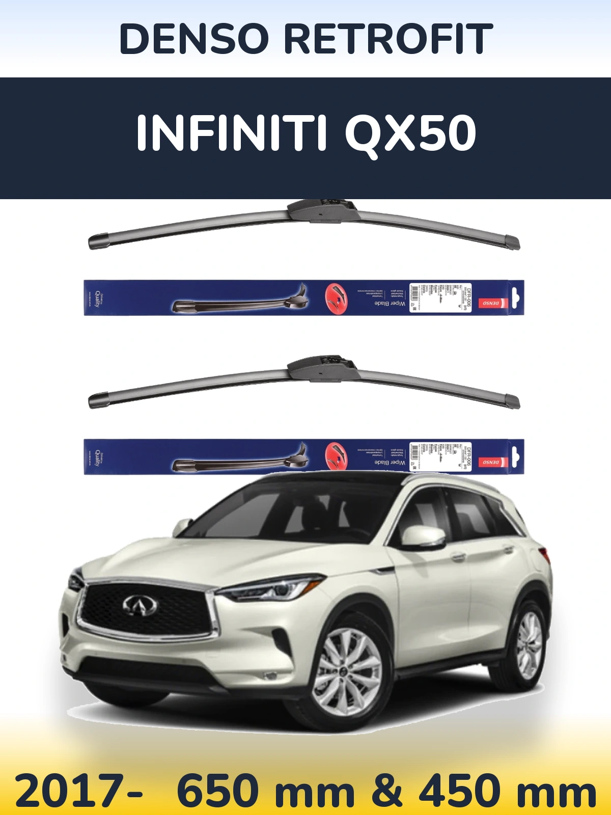Torkarblad Denso Retrofit för Infiniti QX50