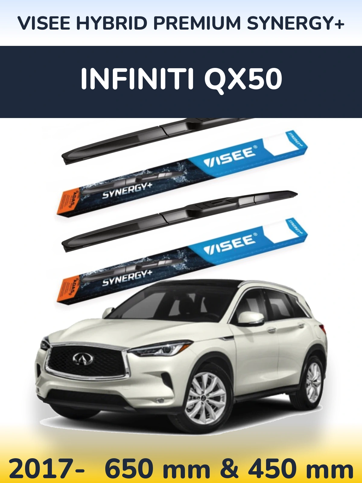 Torkarblad VISEE HYBRID PREMIUM SYNERGY+ för Infiniti QX50