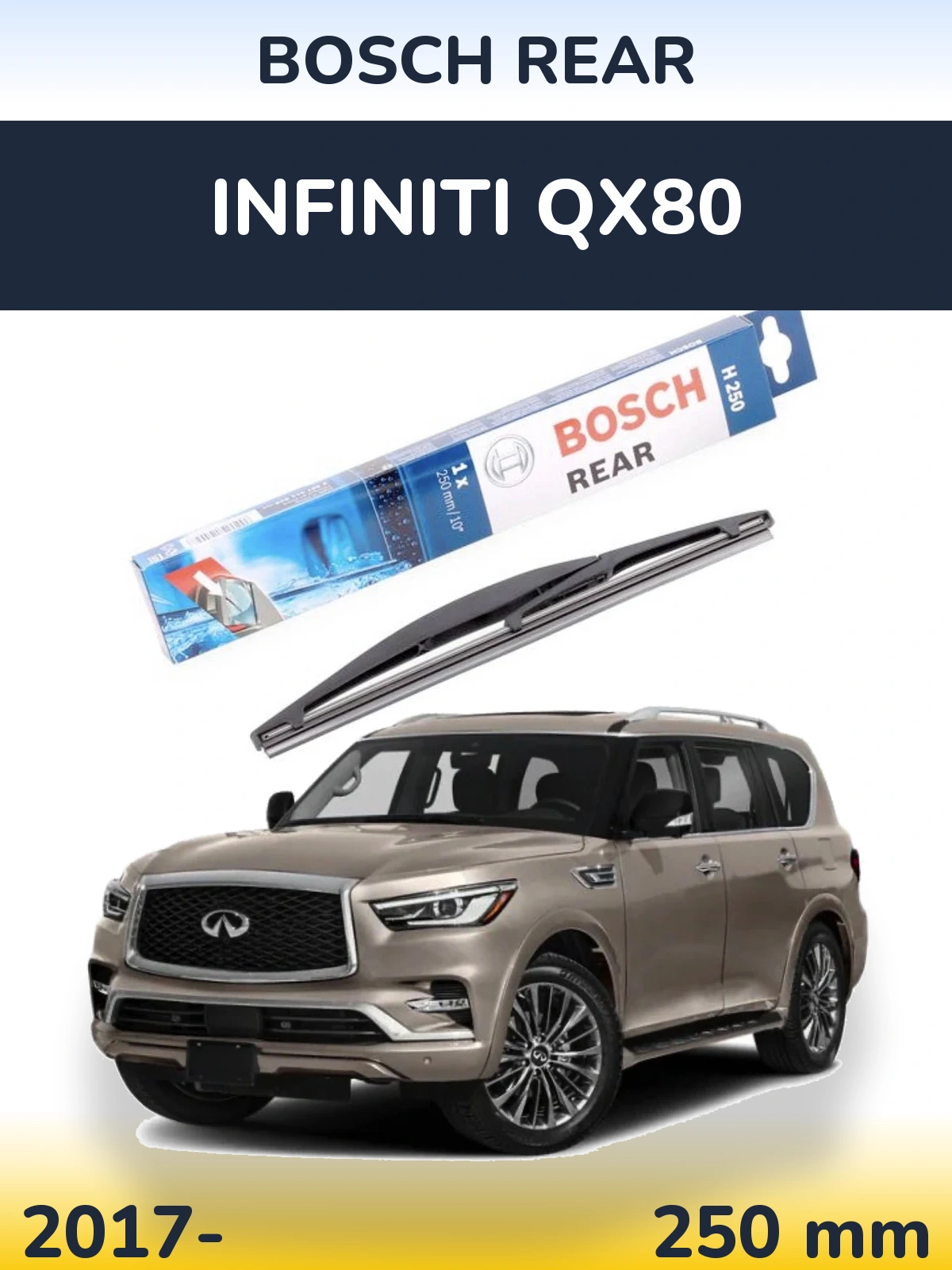 Torkarblad BOSCH Rear för Infiniti QX80