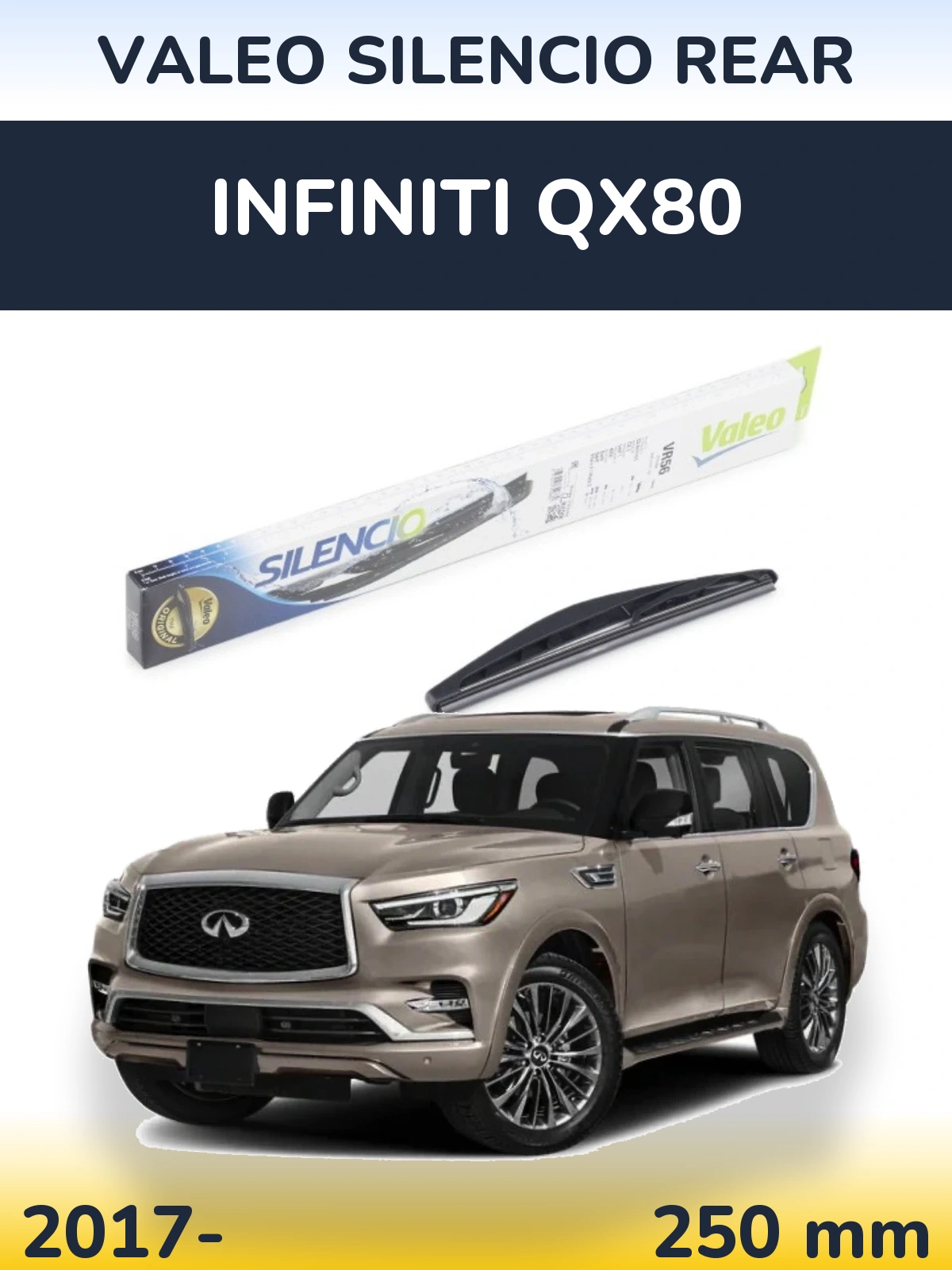 Torkarblad Valeo Silencio Rear för Infiniti QX80