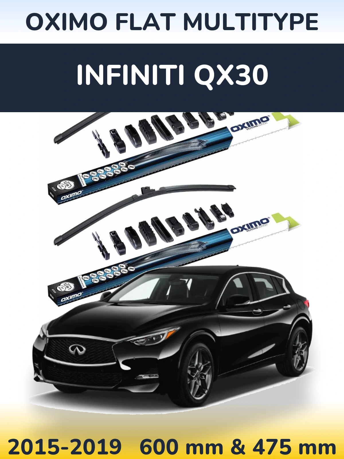Torkarblad Oximo Flat MultiType för Infiniti QX30