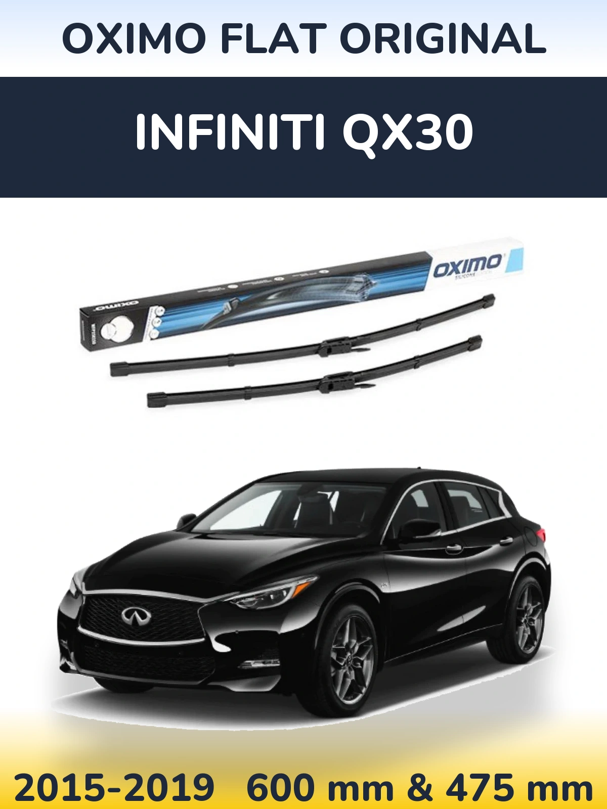 Torkarblad Oximo Flat Original för Infiniti QX30