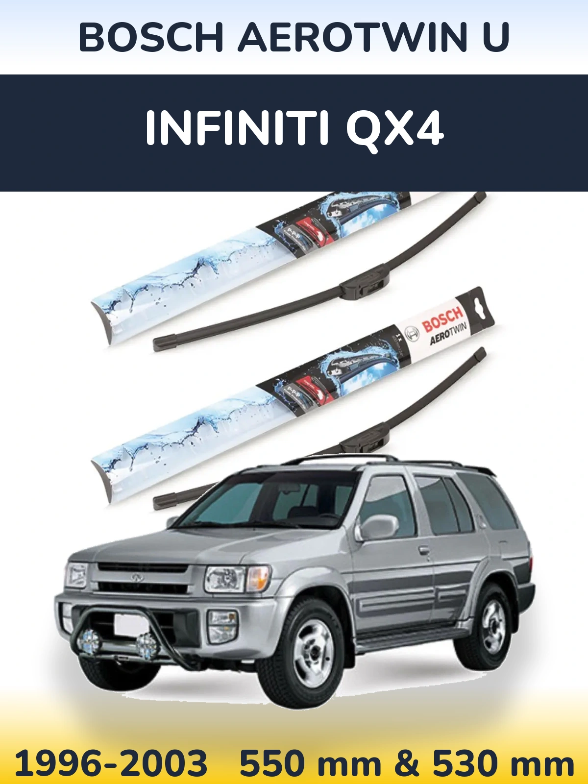 Torkarblad BOSCH AeroTwin U för Infiniti QX4