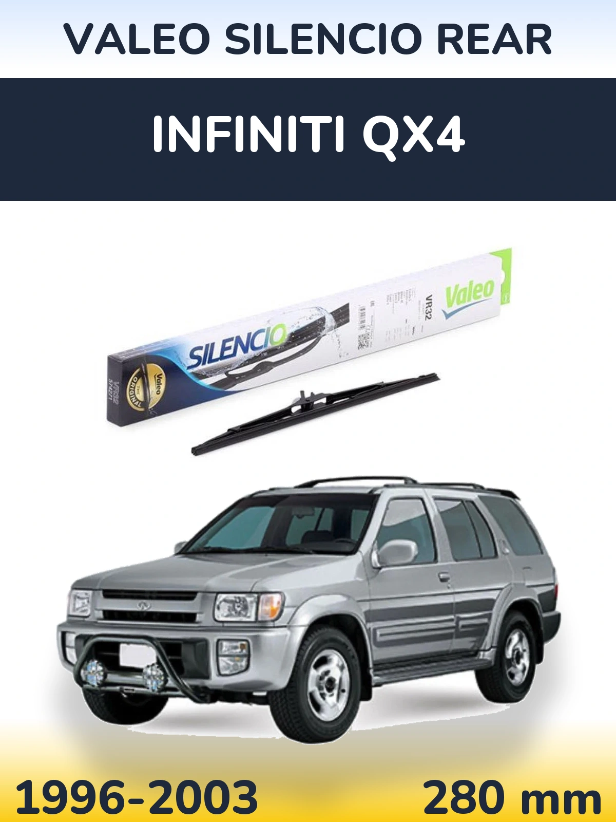 Torkarblad Valeo Silencio Rear för Infiniti QX4