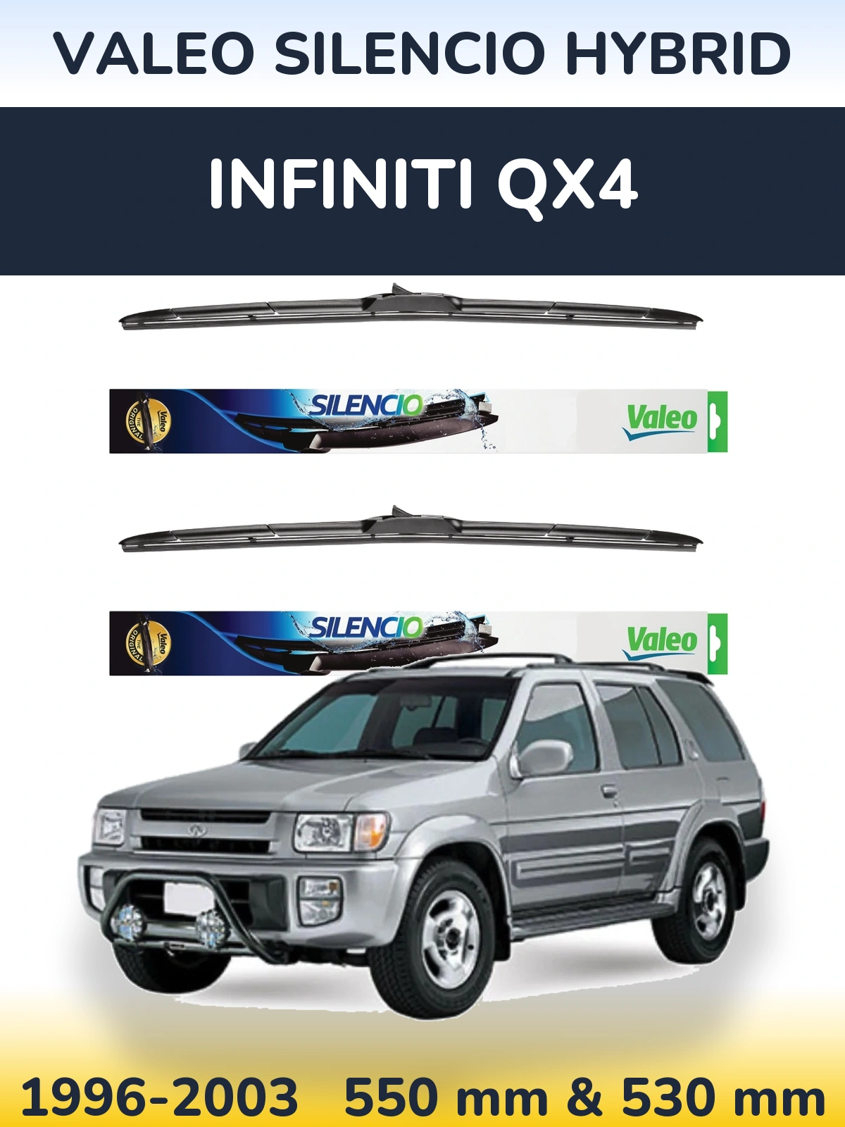 Torkarblad Valeo Silencio Hybrid för Infiniti QX4