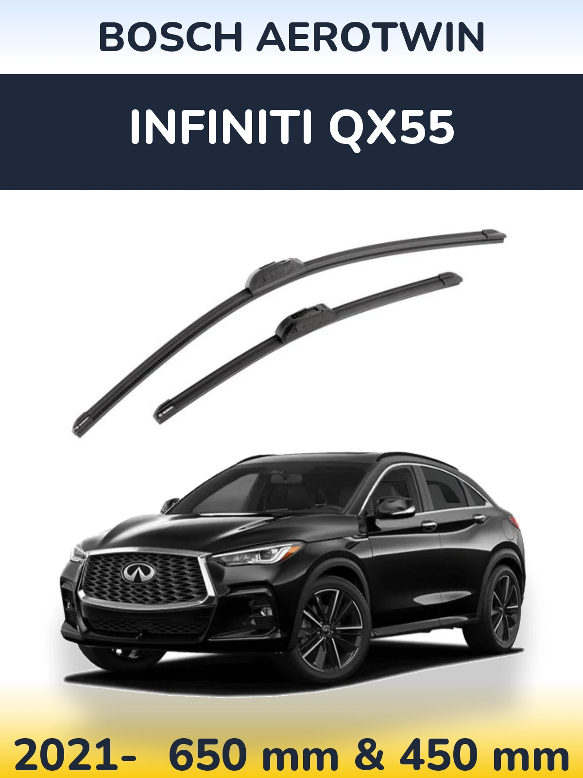 Torkarblad BOSCH AeroTwin för Infiniti QX55