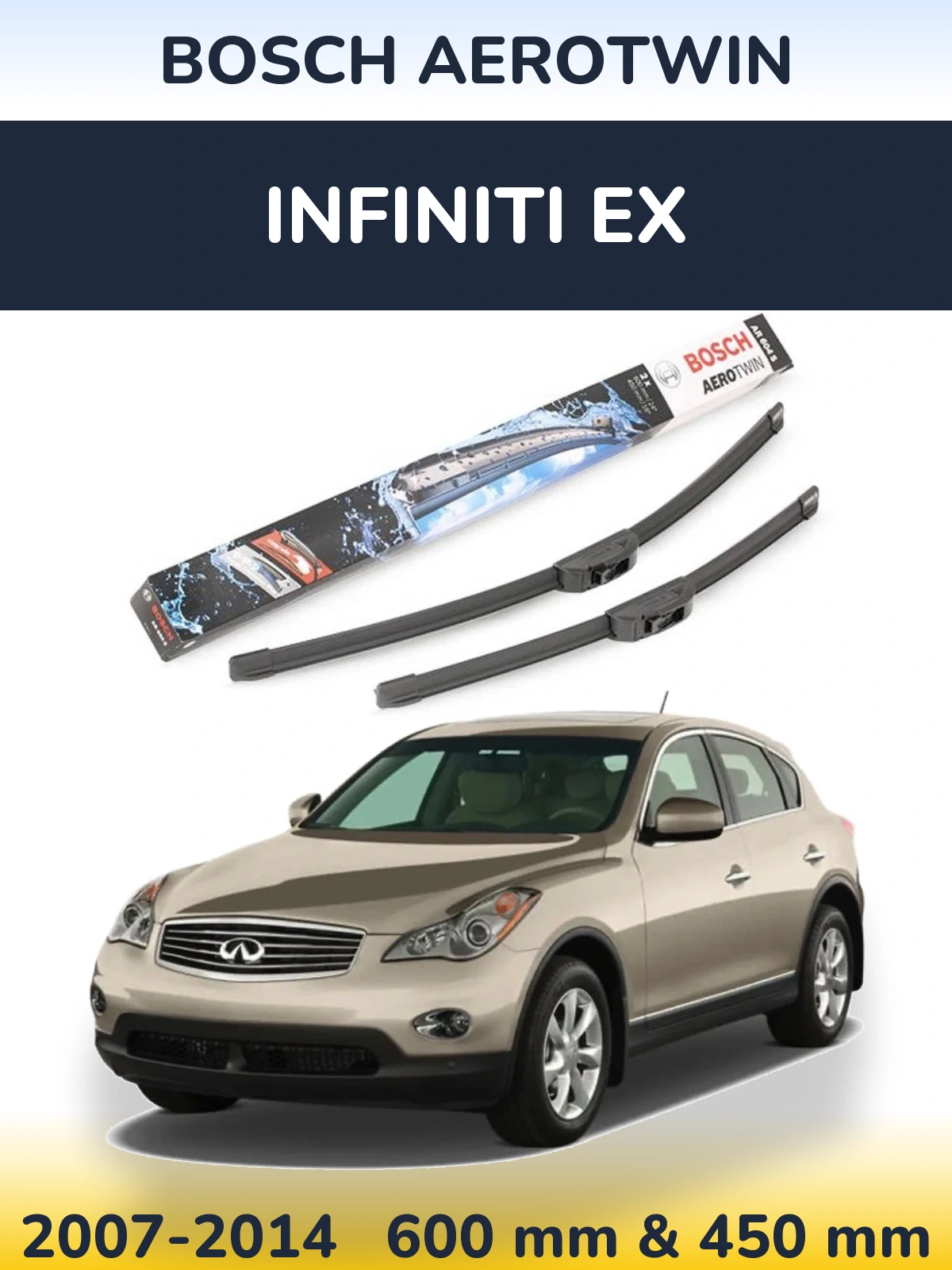 Torkarblad BOSCH AeroTwin för Infiniti EX