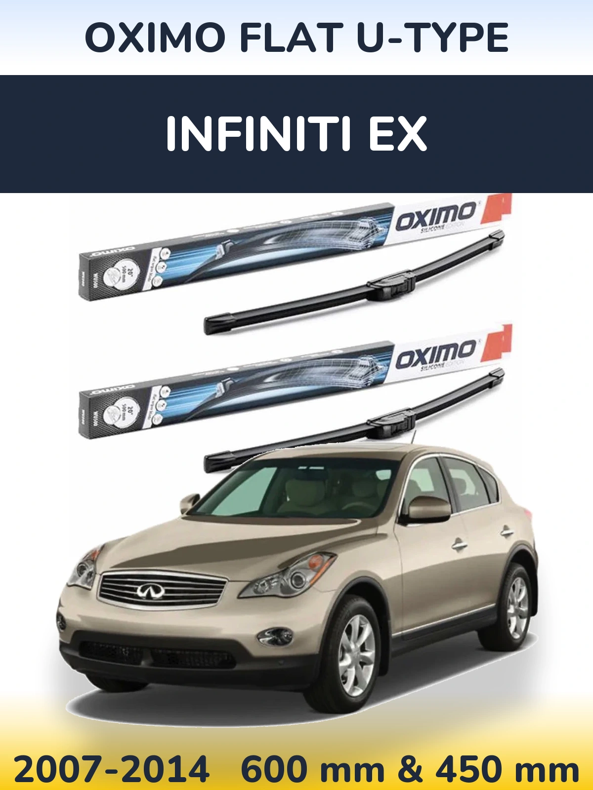 Torkarblad Oximo Flat U-type för Infiniti EX