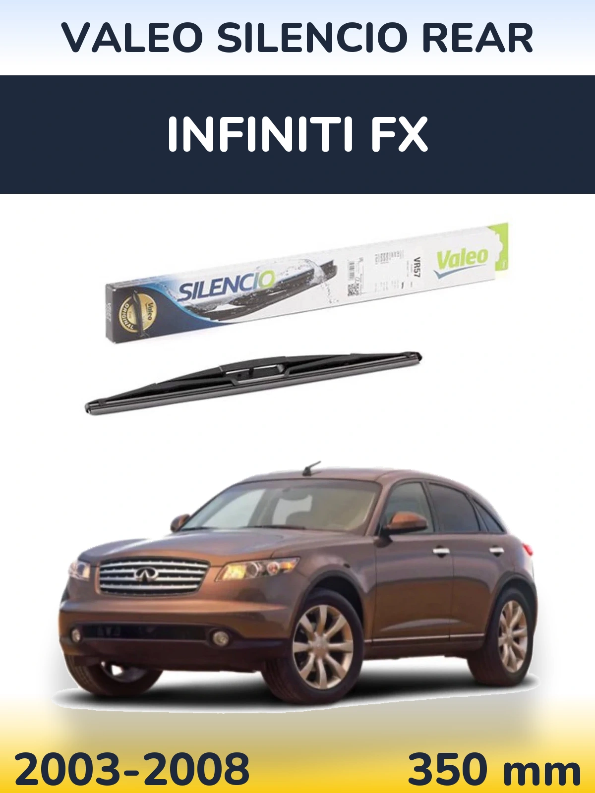 Torkarblad Valeo Silencio Rear för Infiniti FX