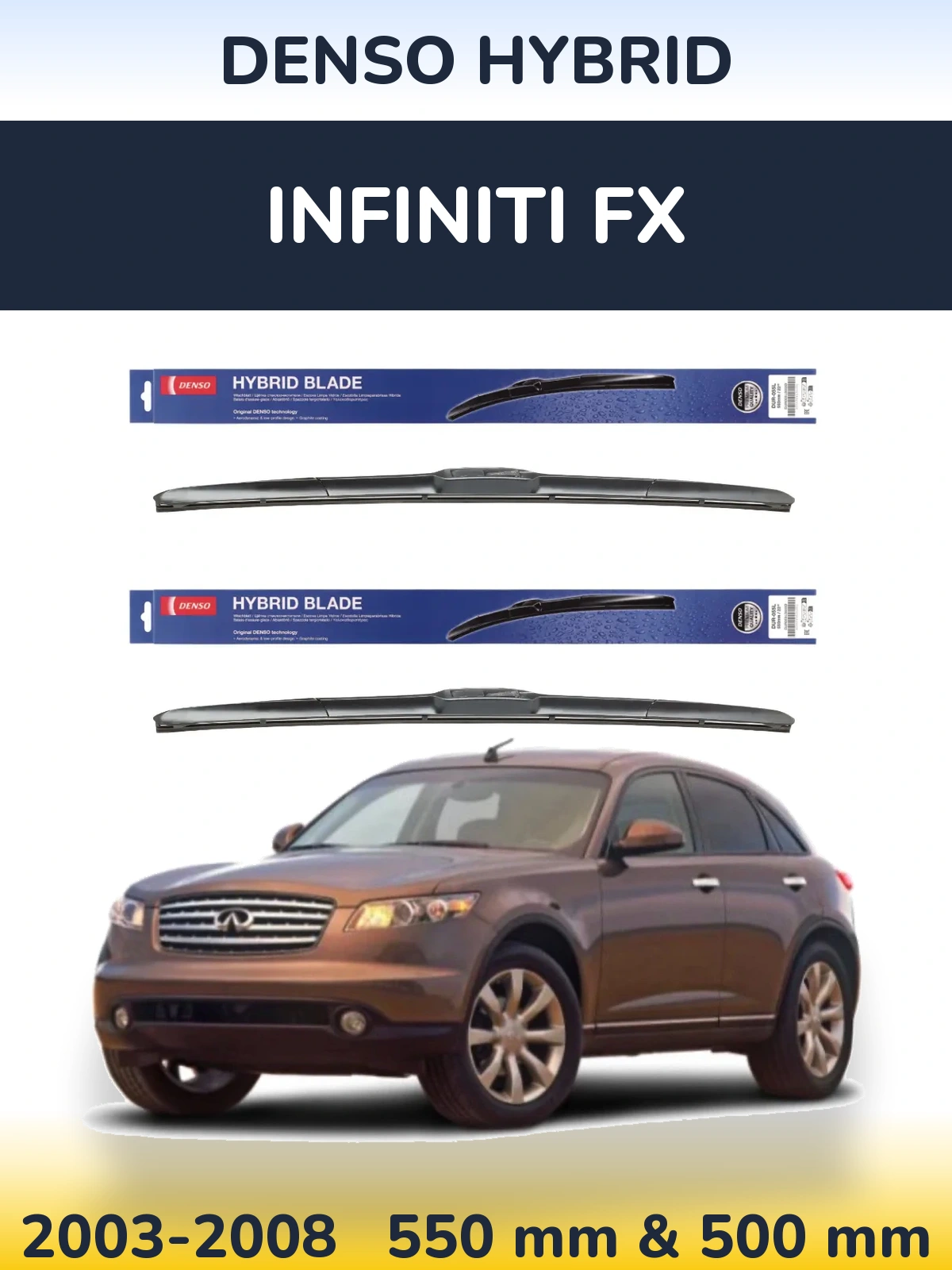 Torkarblad Denso Hybrid för Infiniti FX