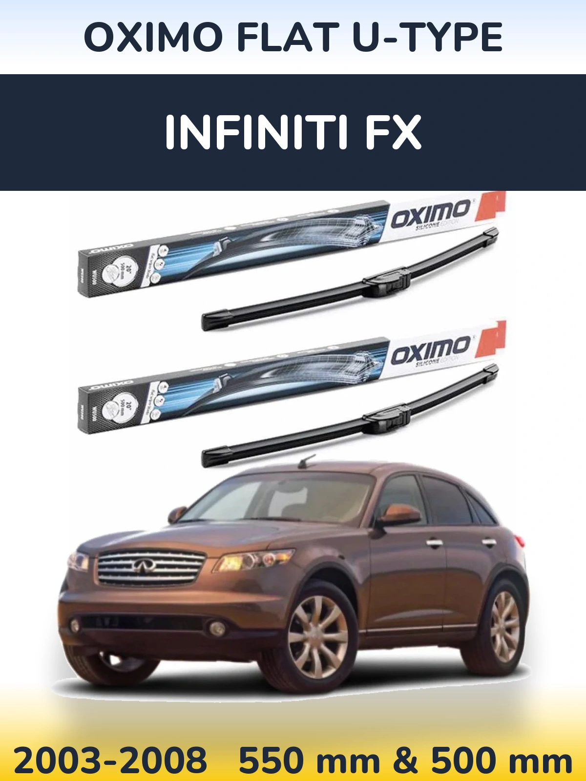 Torkarblad Oximo Flat U-type för Infiniti FX