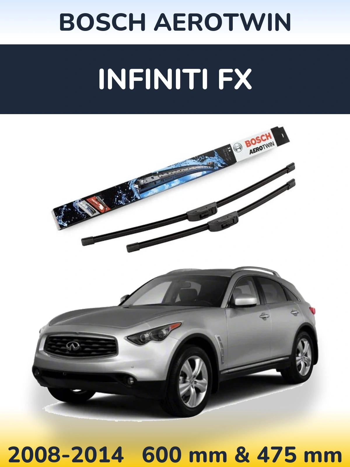 Torkarblad BOSCH AeroTwin för Infiniti FX