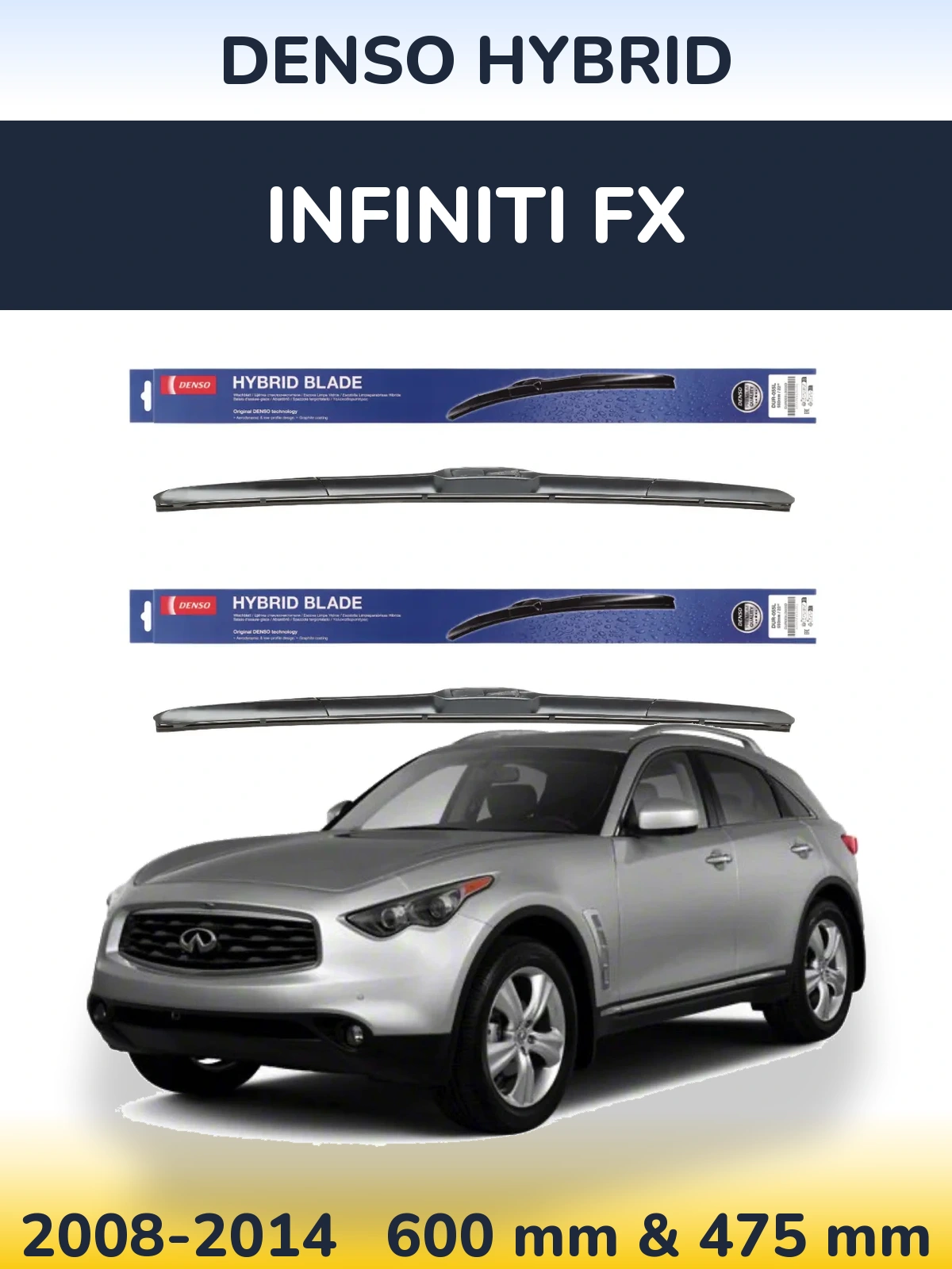 Torkarblad Denso Hybrid för Infiniti FX