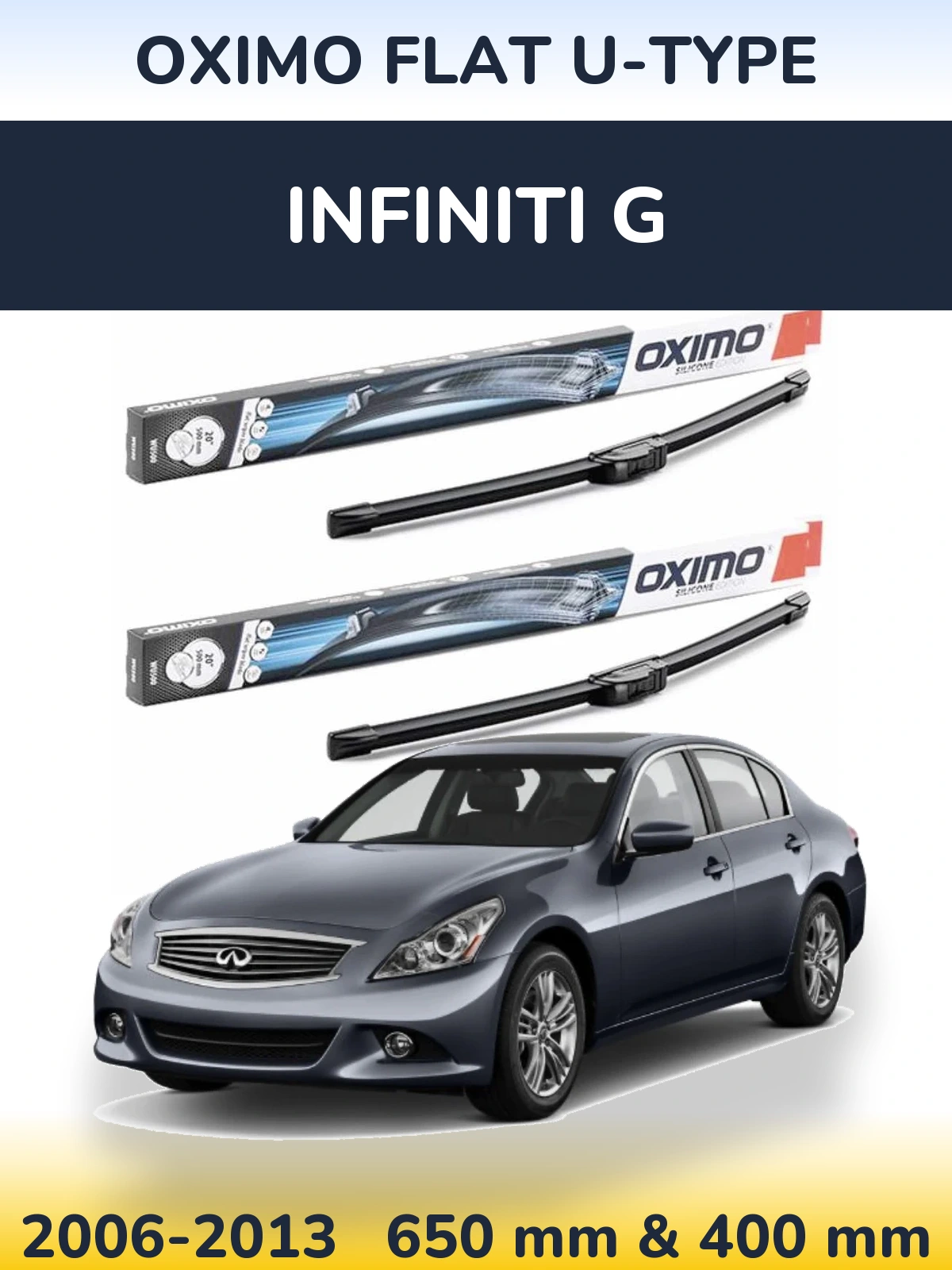Torkarblad Oximo Flat U-type för Infiniti G