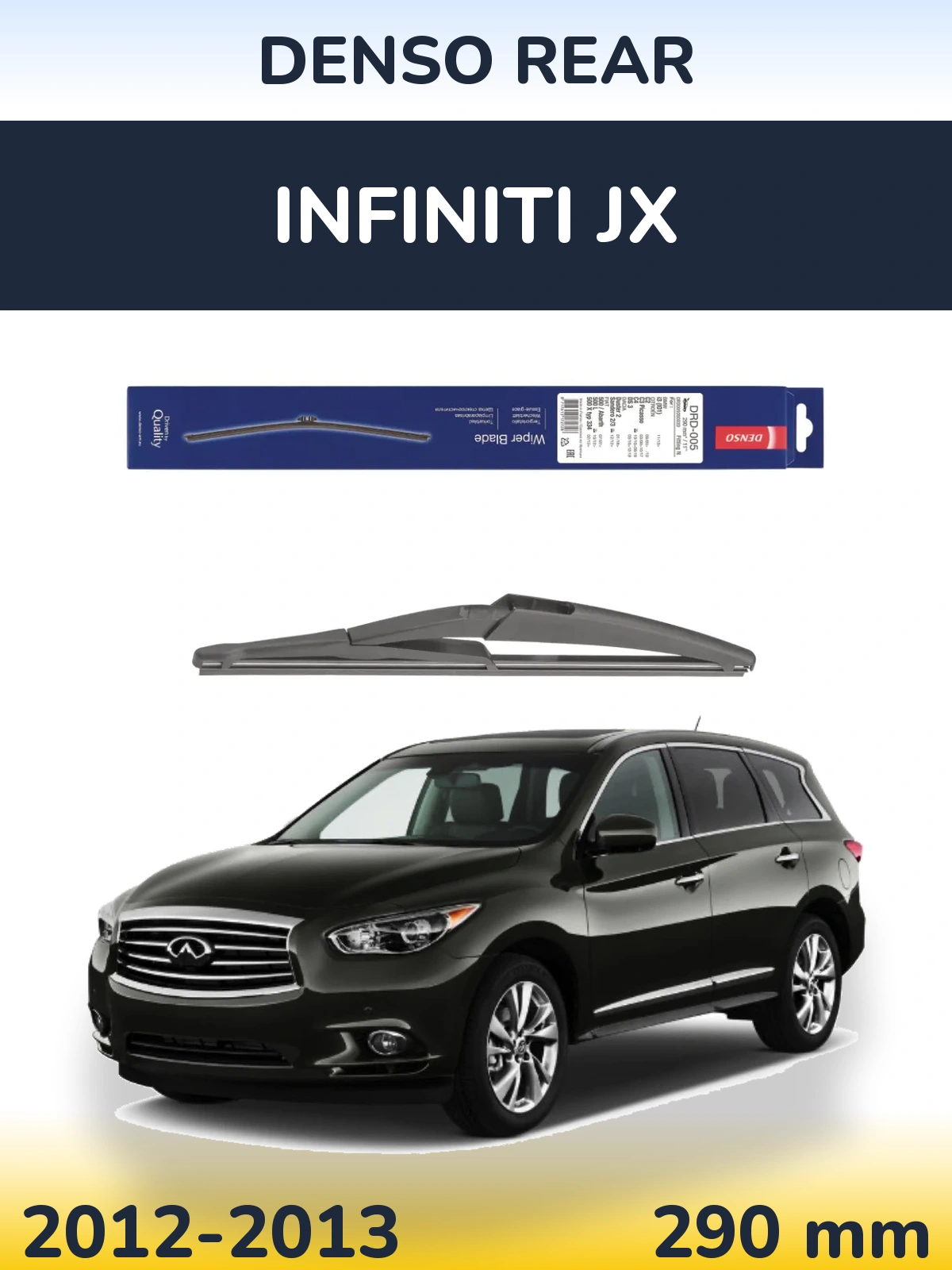 Torkarblad Denso Rear för Infiniti JX