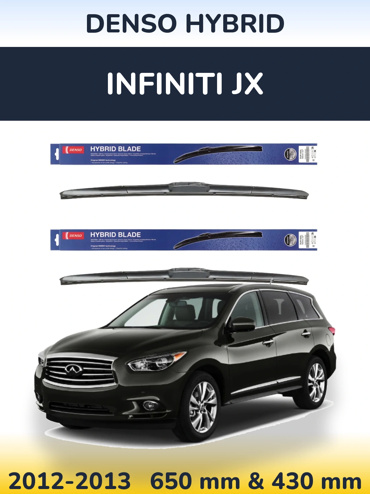 Torkarblad Denso Hybrid för Infiniti JX