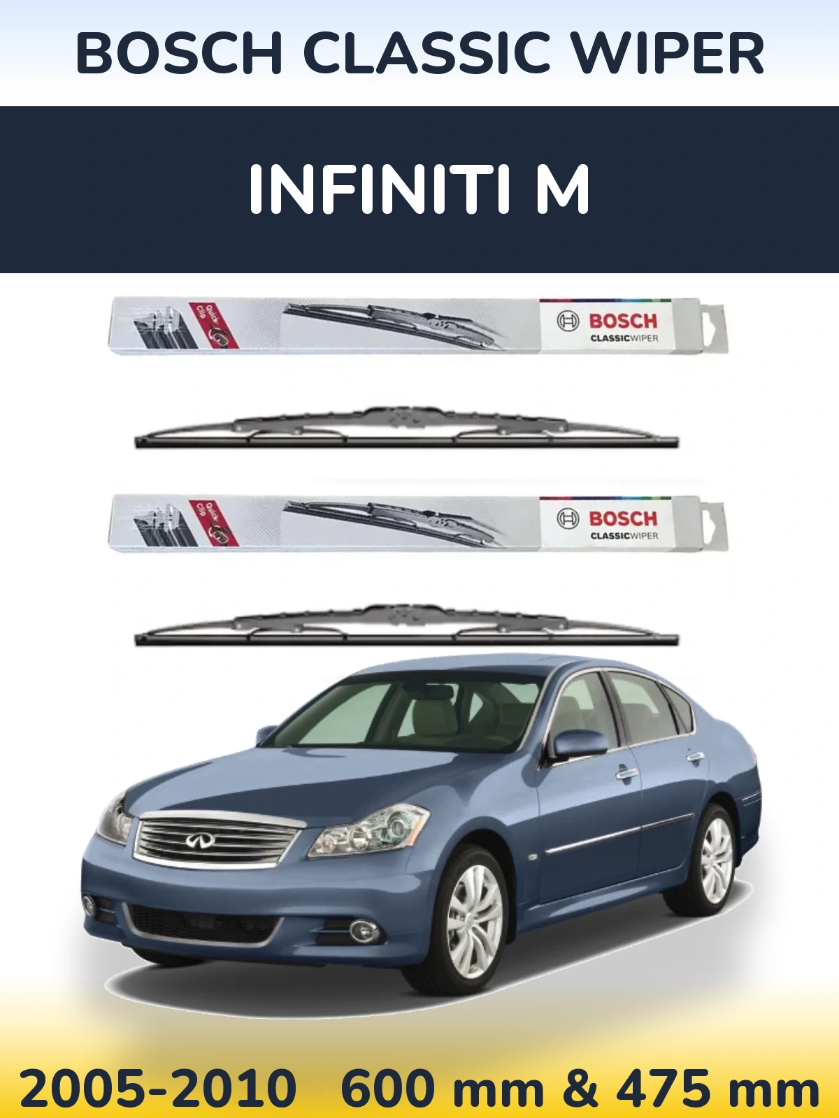 Torkarblad BOSCH Classic Wiper för Infiniti M