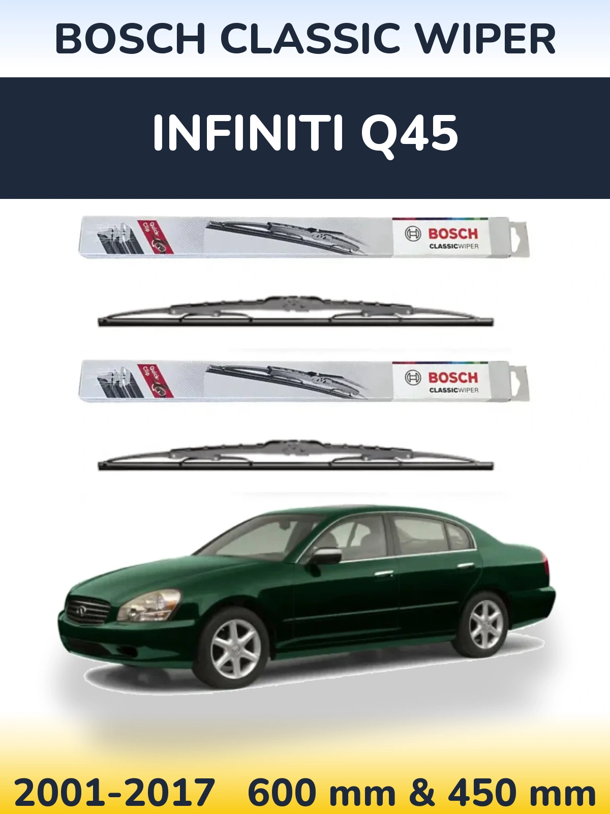 Torkarblad BOSCH Classic Wiper för Infiniti Q45