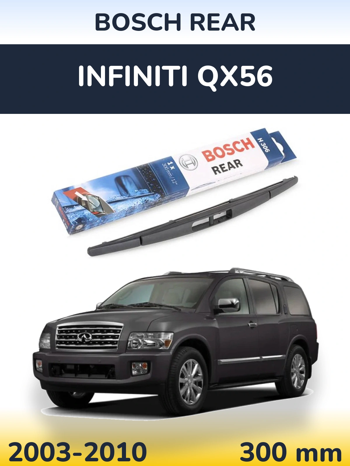 Torkarblad BOSCH Rear för Infiniti QX56