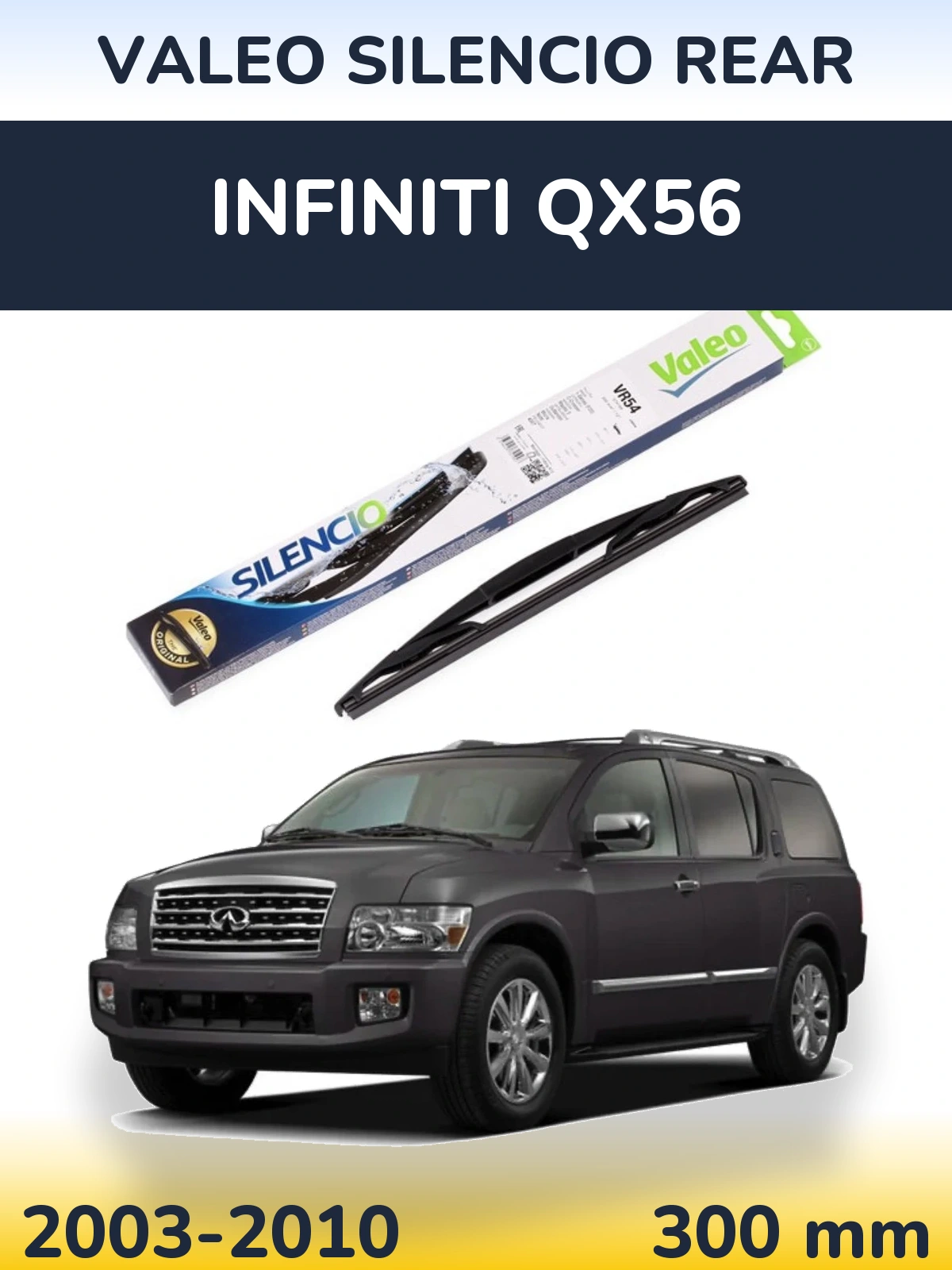 Torkarblad Valeo Silencio Rear för Infiniti QX56