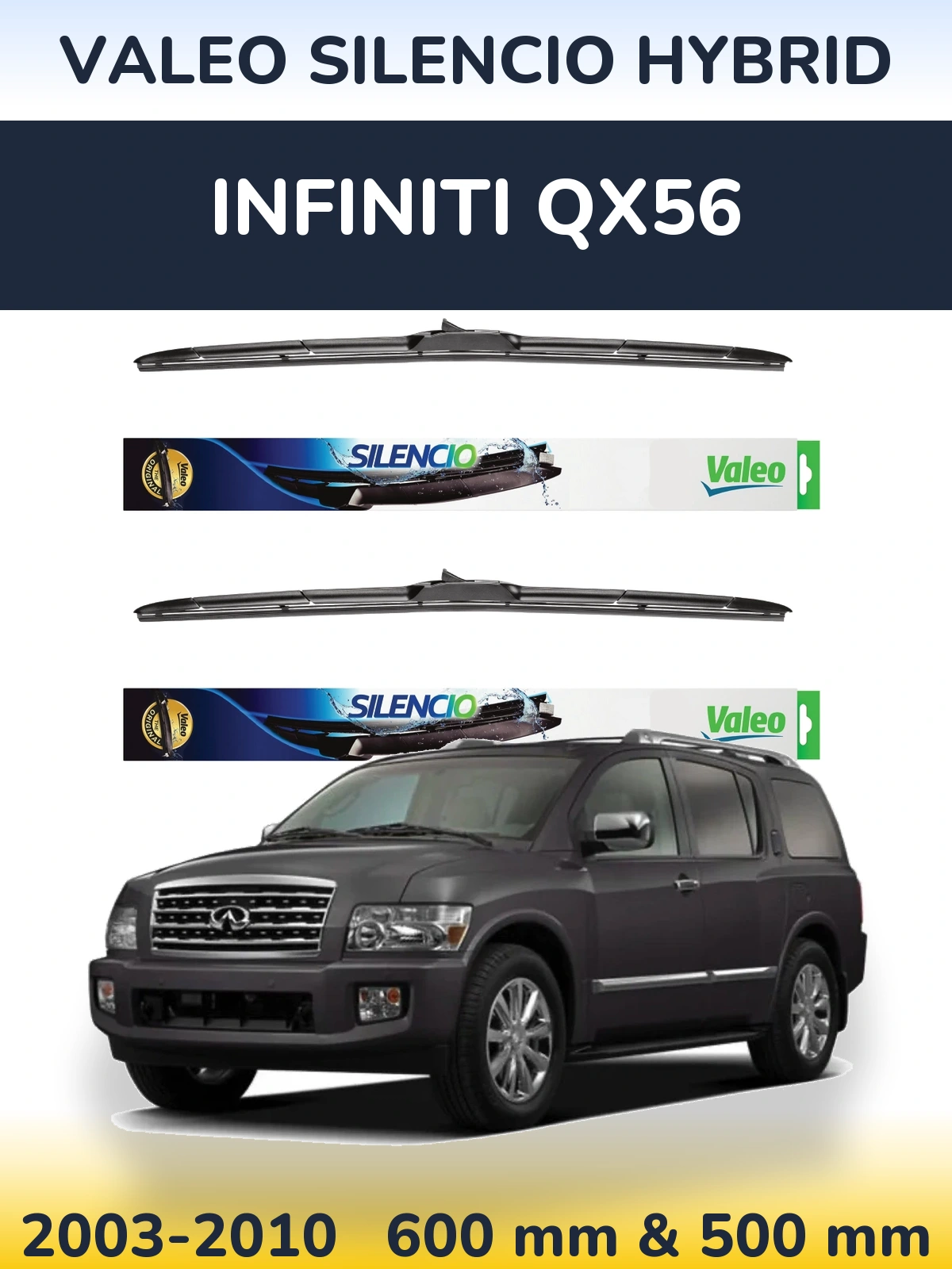 Torkarblad Valeo Silencio Hybrid för Infiniti QX56