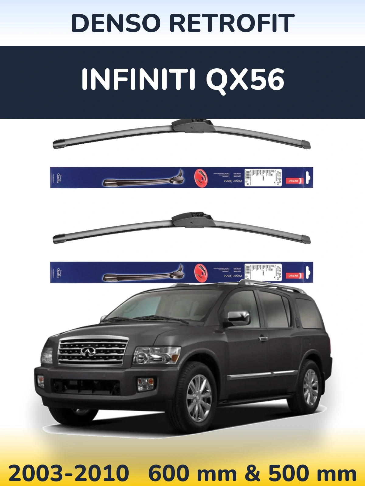 Torkarblad Denso Retrofit för Infiniti QX56