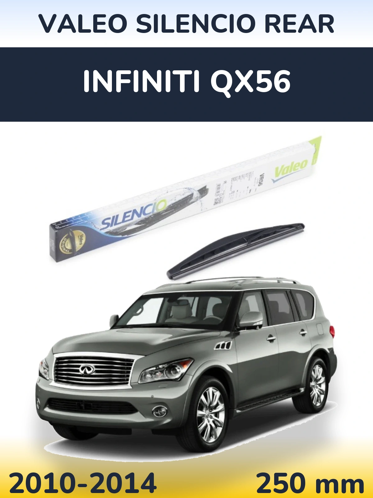 Torkarblad Valeo Silencio Rear för Infiniti QX56