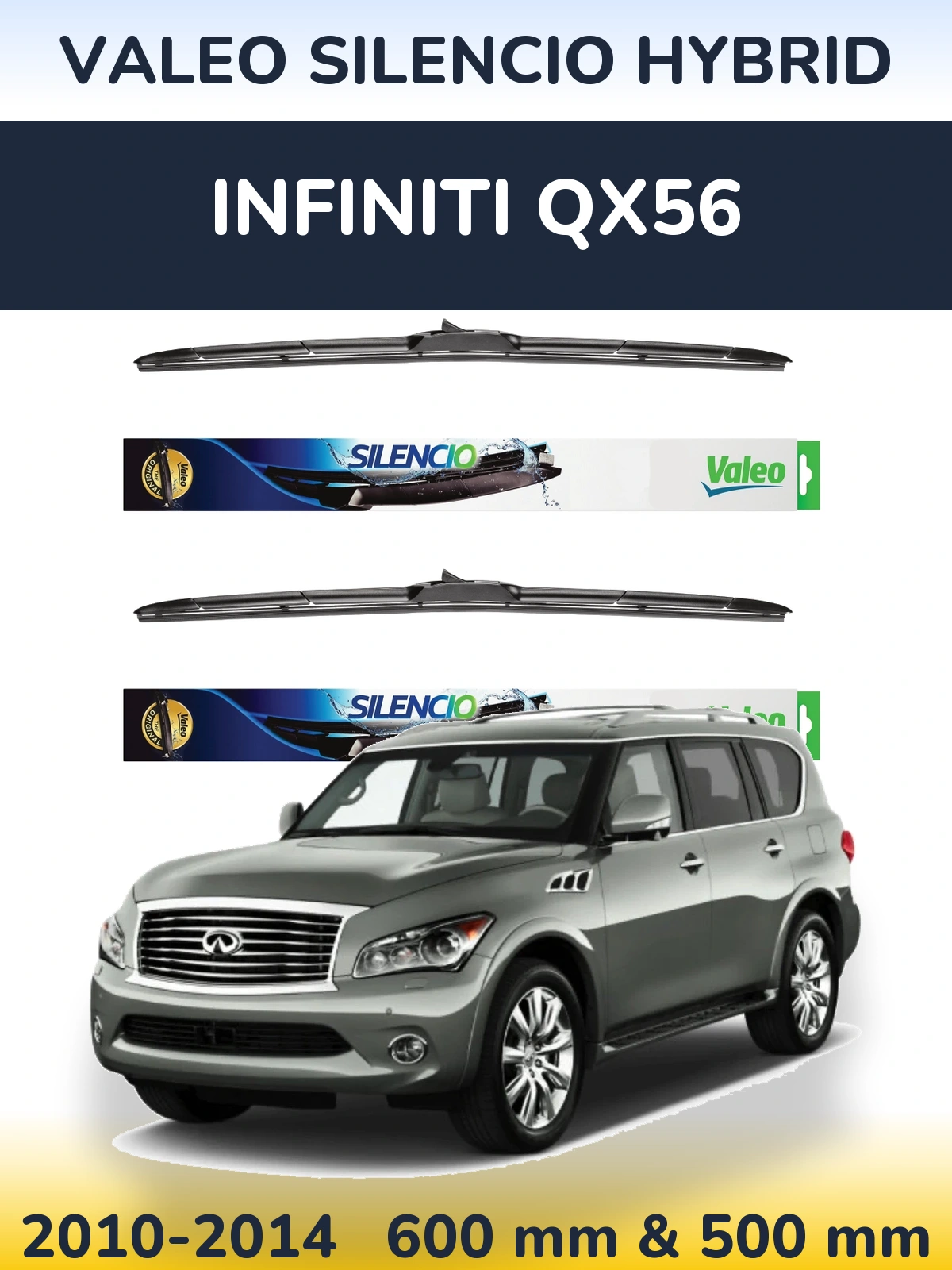 Torkarblad Valeo Silencio Hybrid för Infiniti QX56
