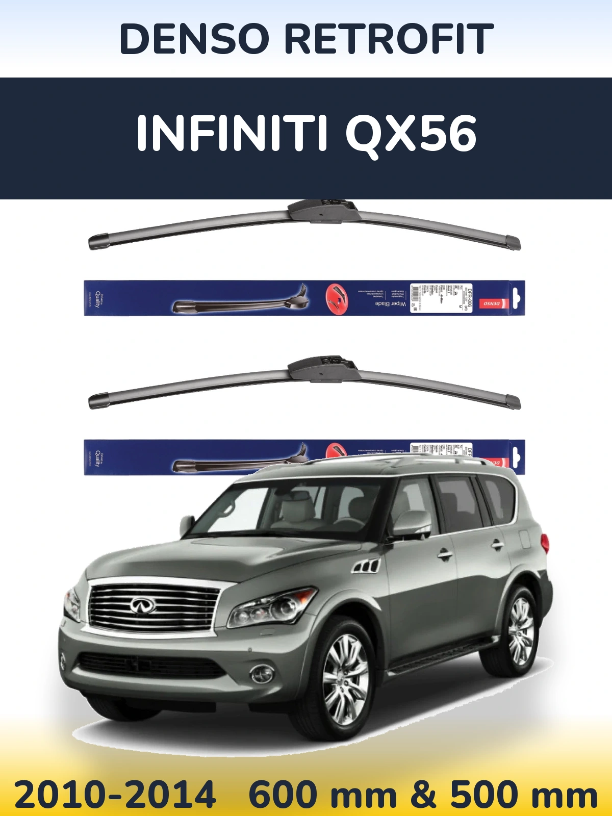 Torkarblad Denso Retrofit för Infiniti QX56