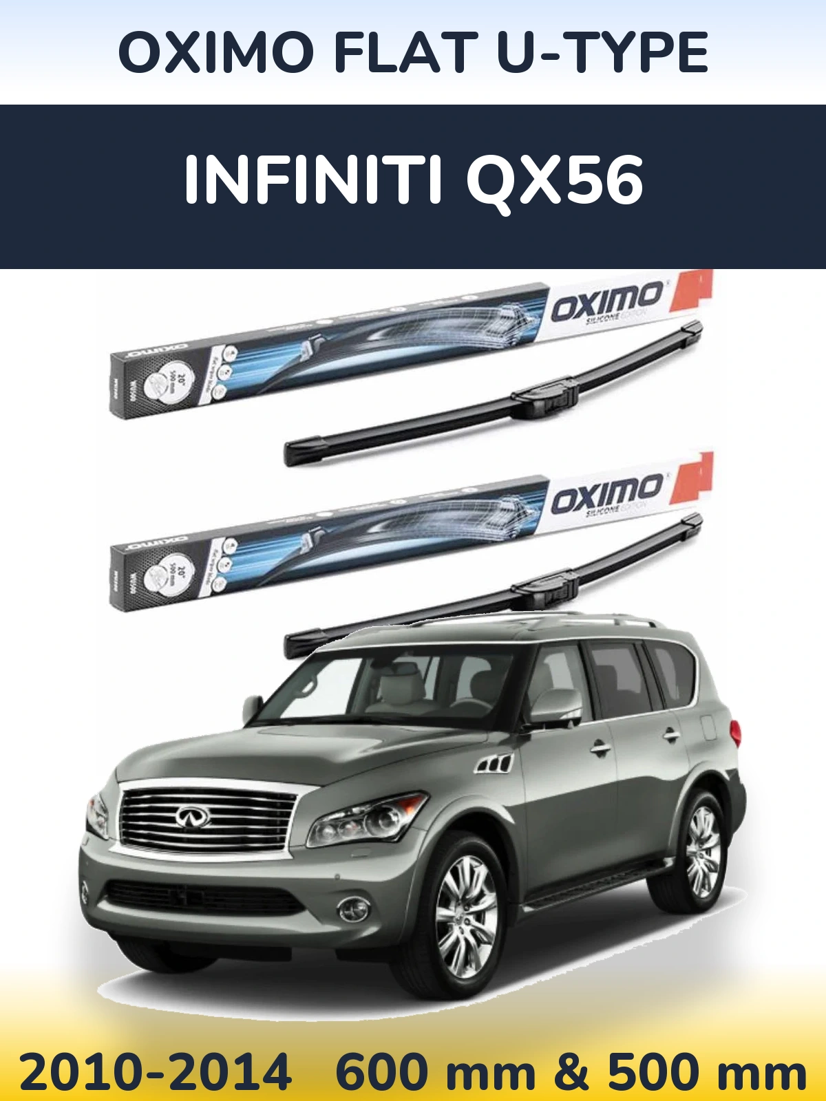 Torkarblad Oximo Flat U-type för Infiniti QX56