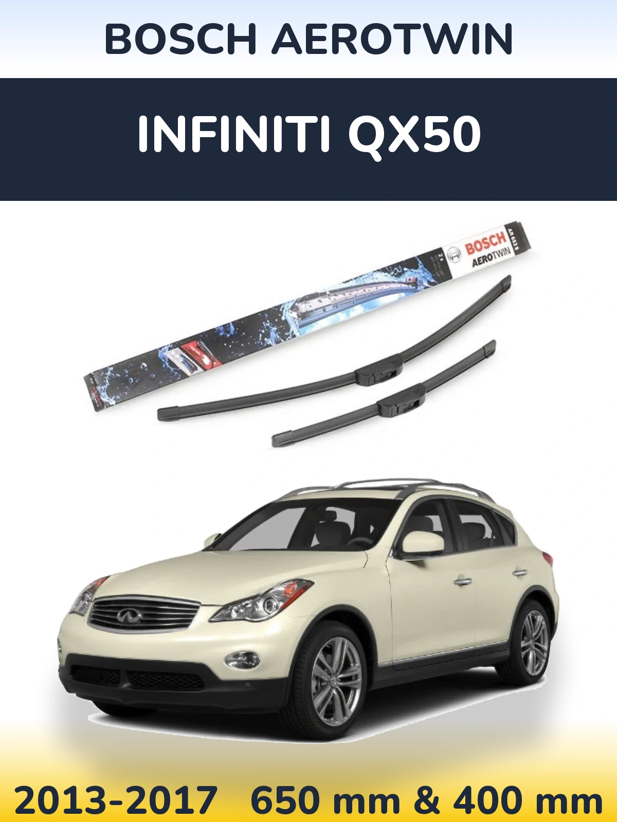 Torkarblad BOSCH AeroTwin för Infiniti QX50