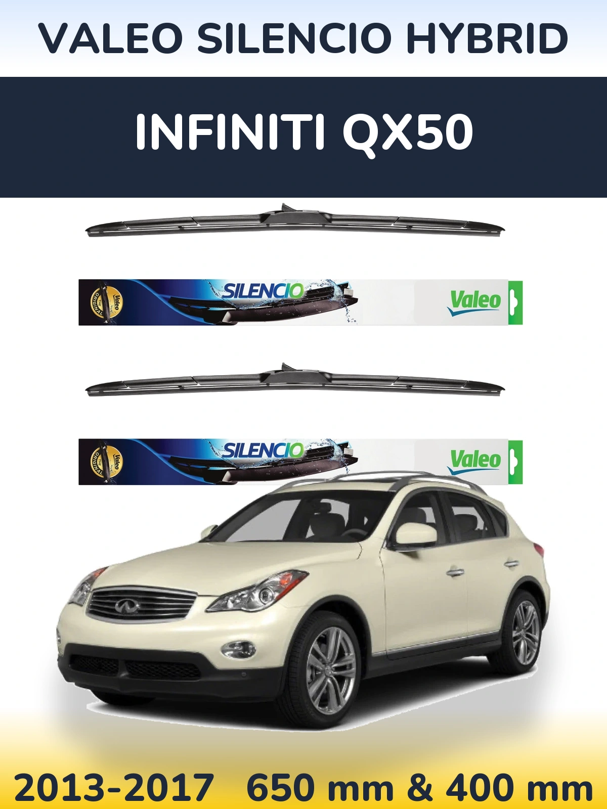 Torkarblad Valeo Silencio Hybrid för Infiniti QX50