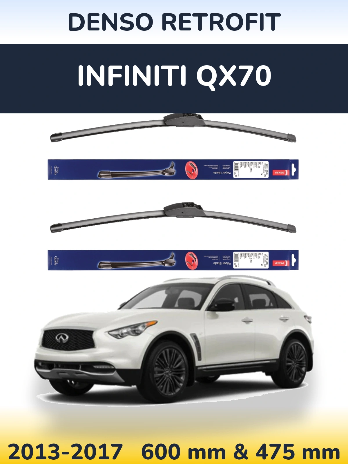 Torkarblad Denso Retrofit för Infiniti QX70