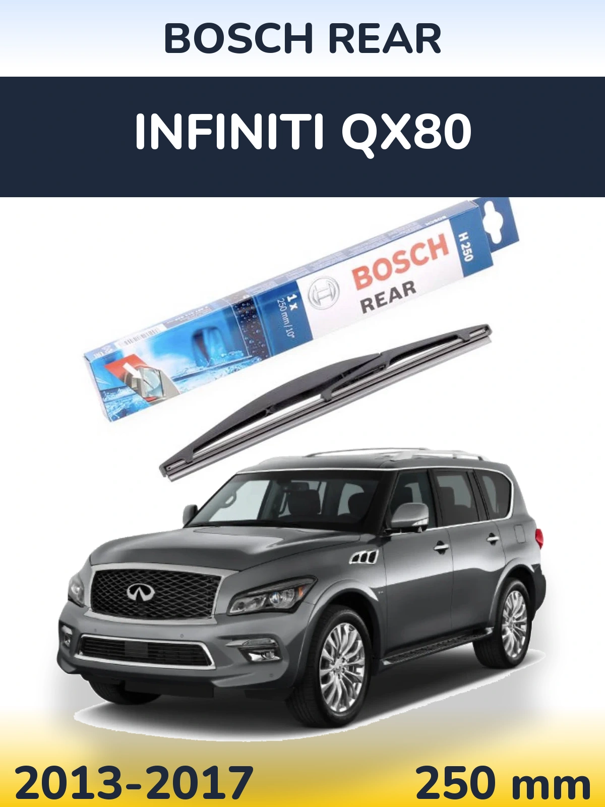 Torkarblad BOSCH Rear för Infiniti QX80