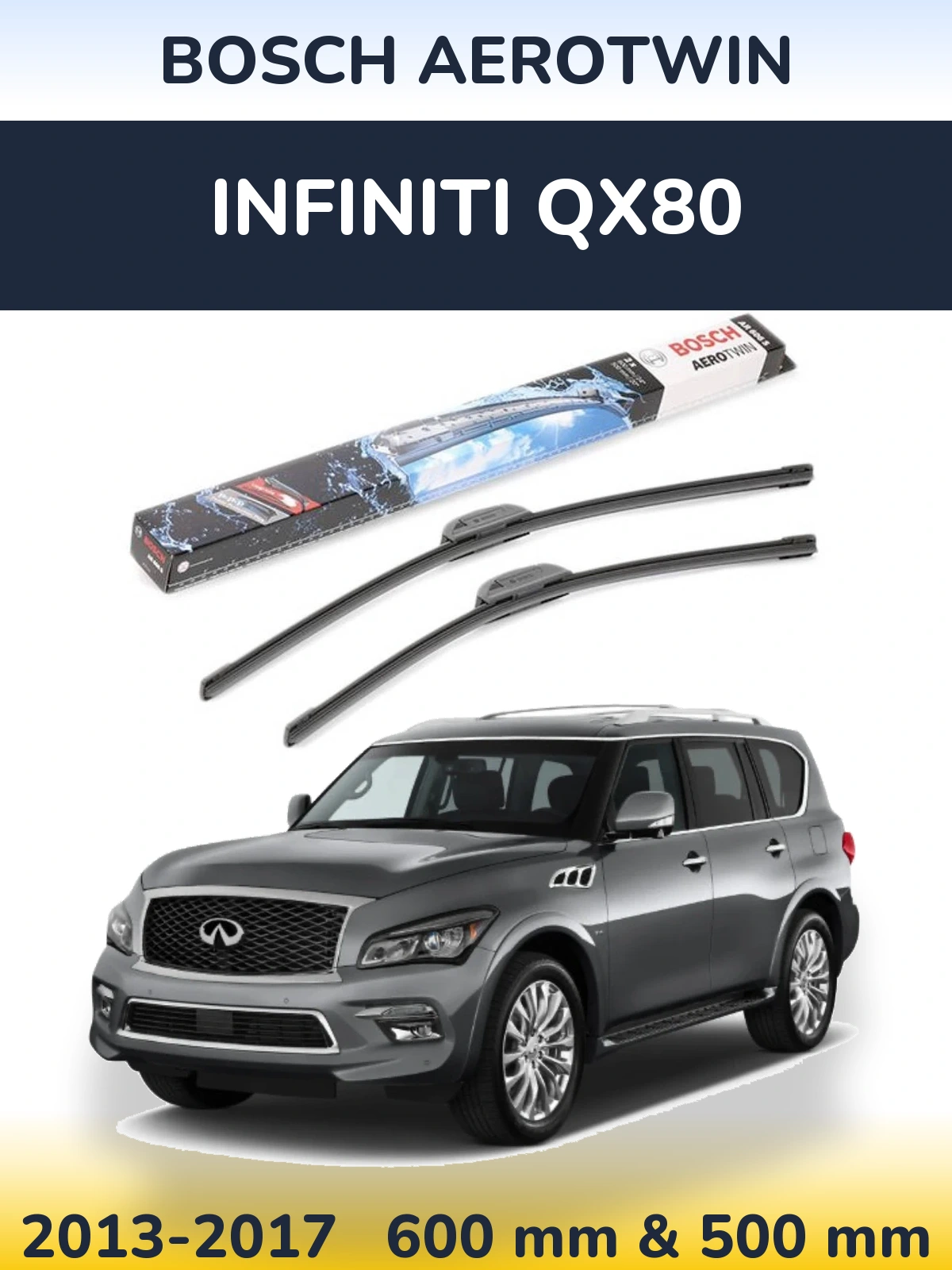 Torkarblad BOSCH AeroTwin för Infiniti QX80