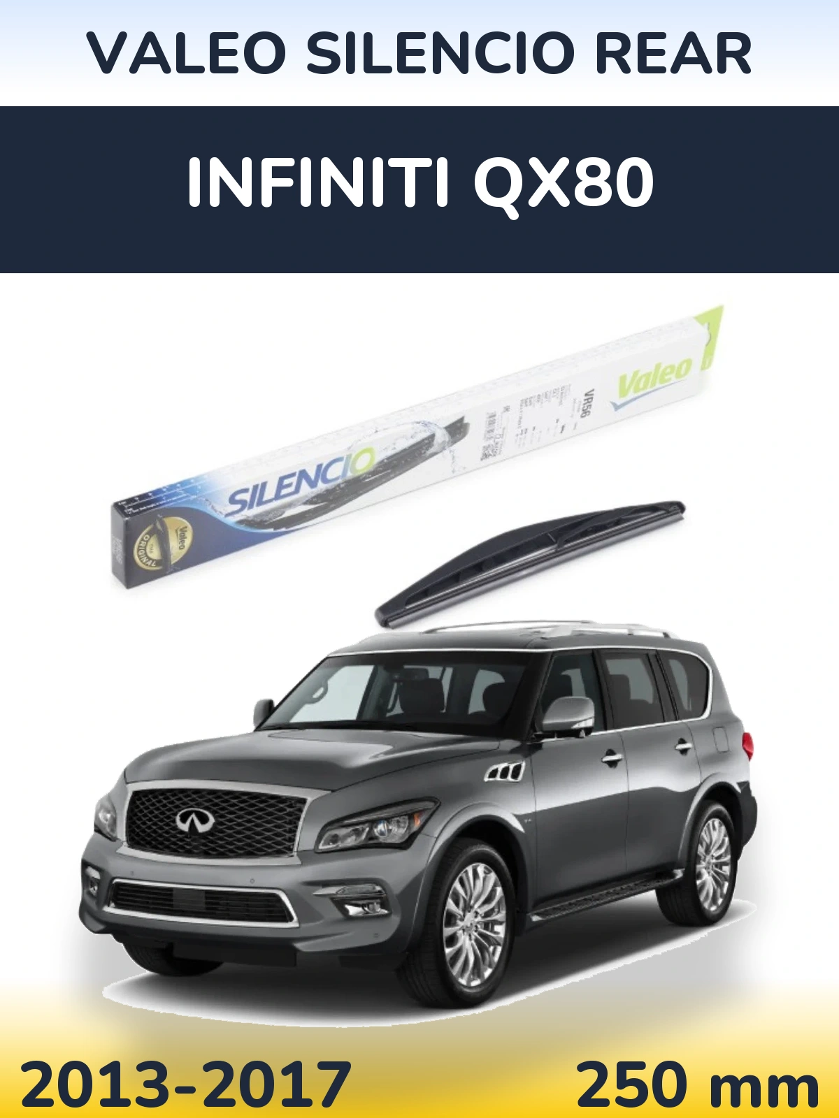Torkarblad Valeo Silencio Rear för Infiniti QX80