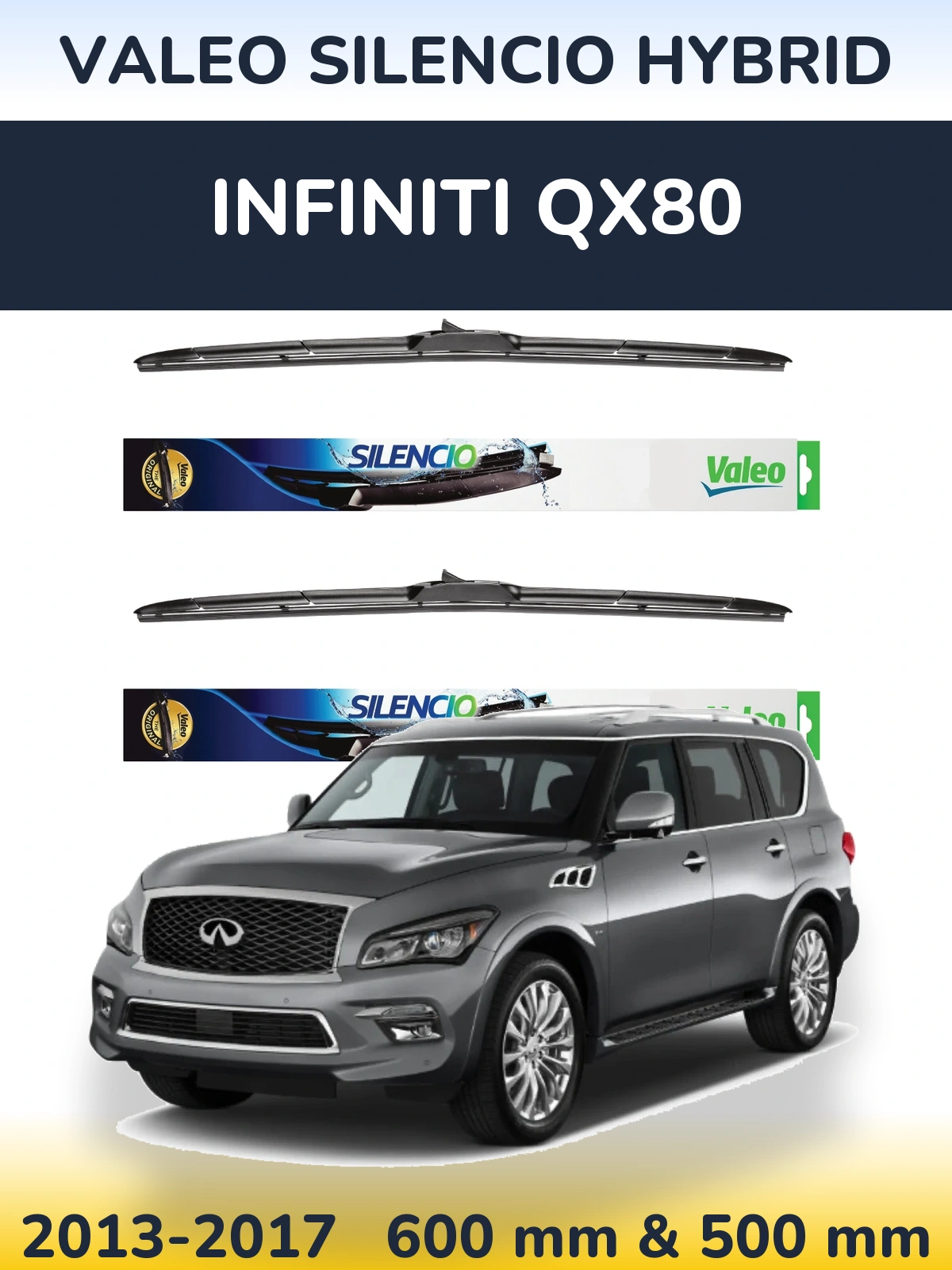 Torkarblad Valeo Silencio Hybrid för Infiniti QX80
