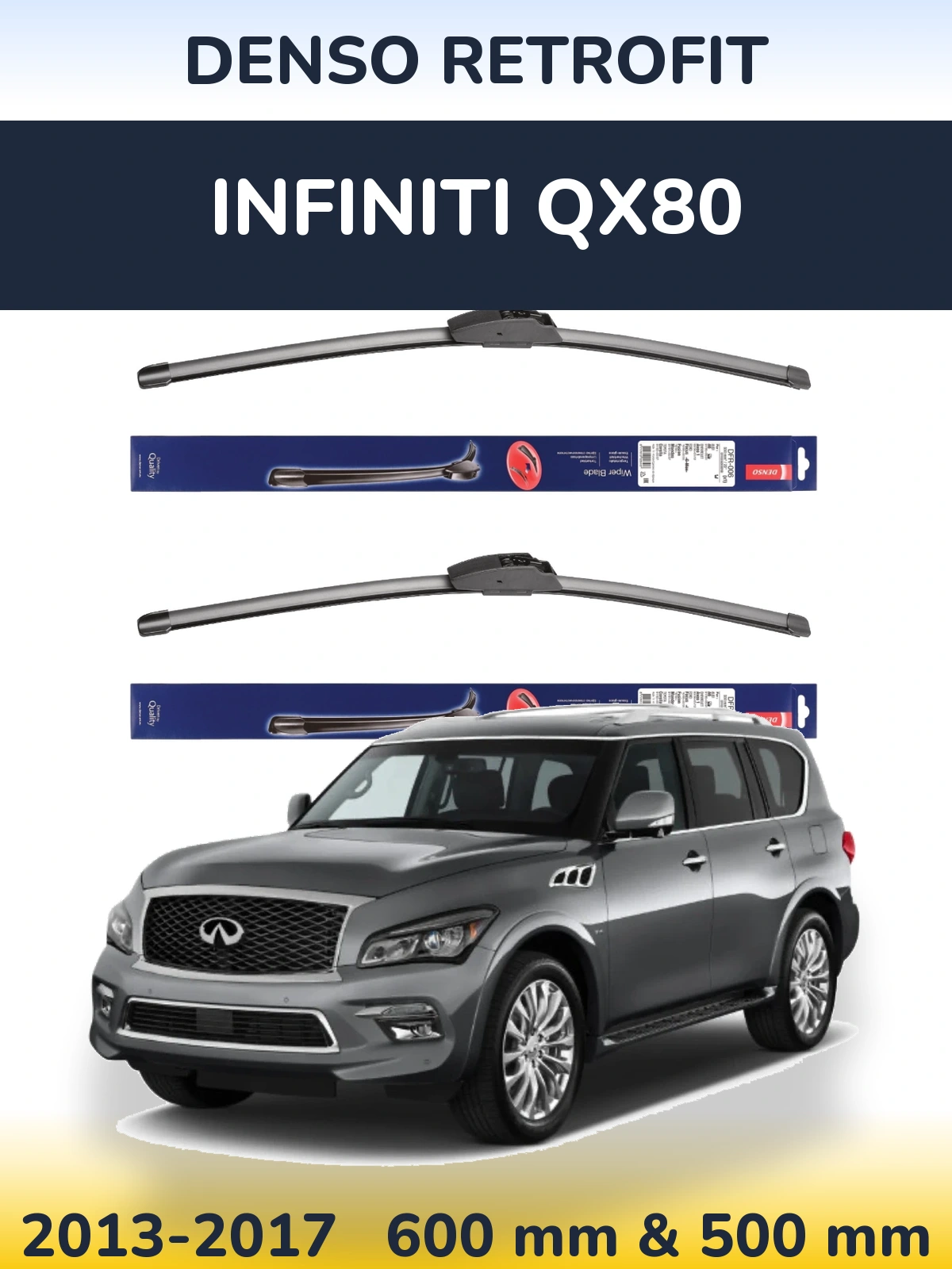 Torkarblad Denso Retrofit för Infiniti QX80