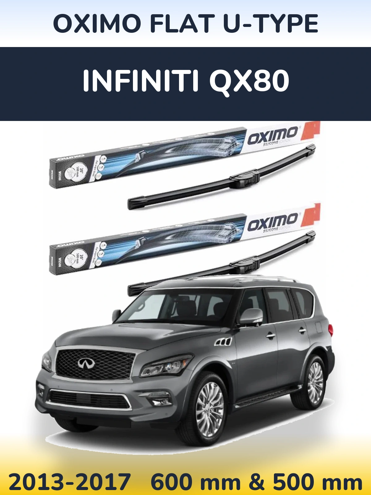 Torkarblad Oximo Flat U-type för Infiniti QX80