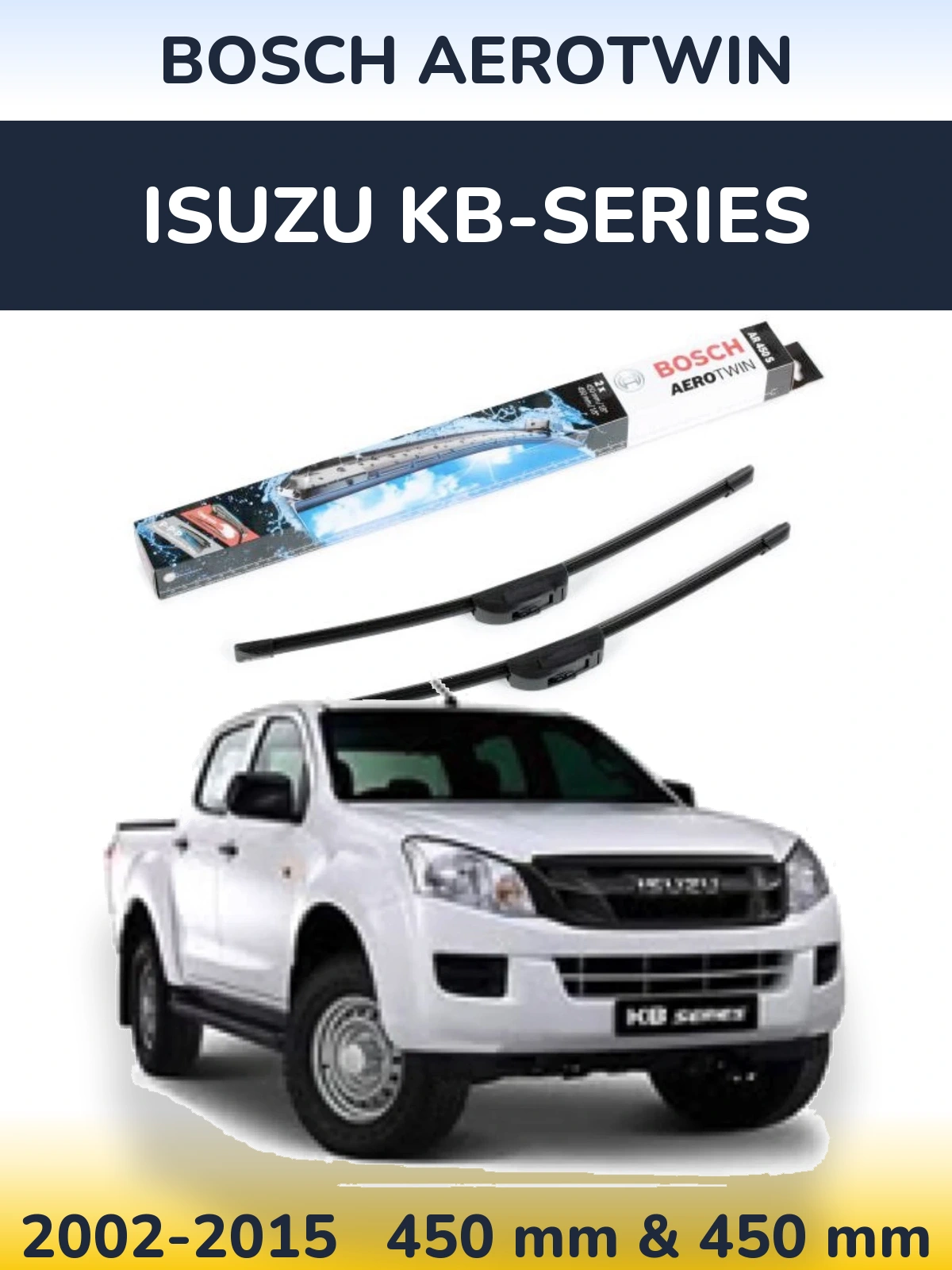 Torkarblad BOSCH AeroTwin för Isuzu KB-Series
